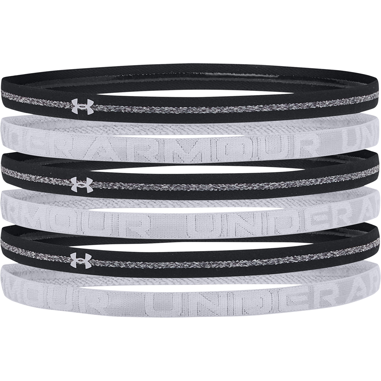 Hats Under Armour Htr Mini Headband 6Pk Black/ Mod Gray/ Mod Gray