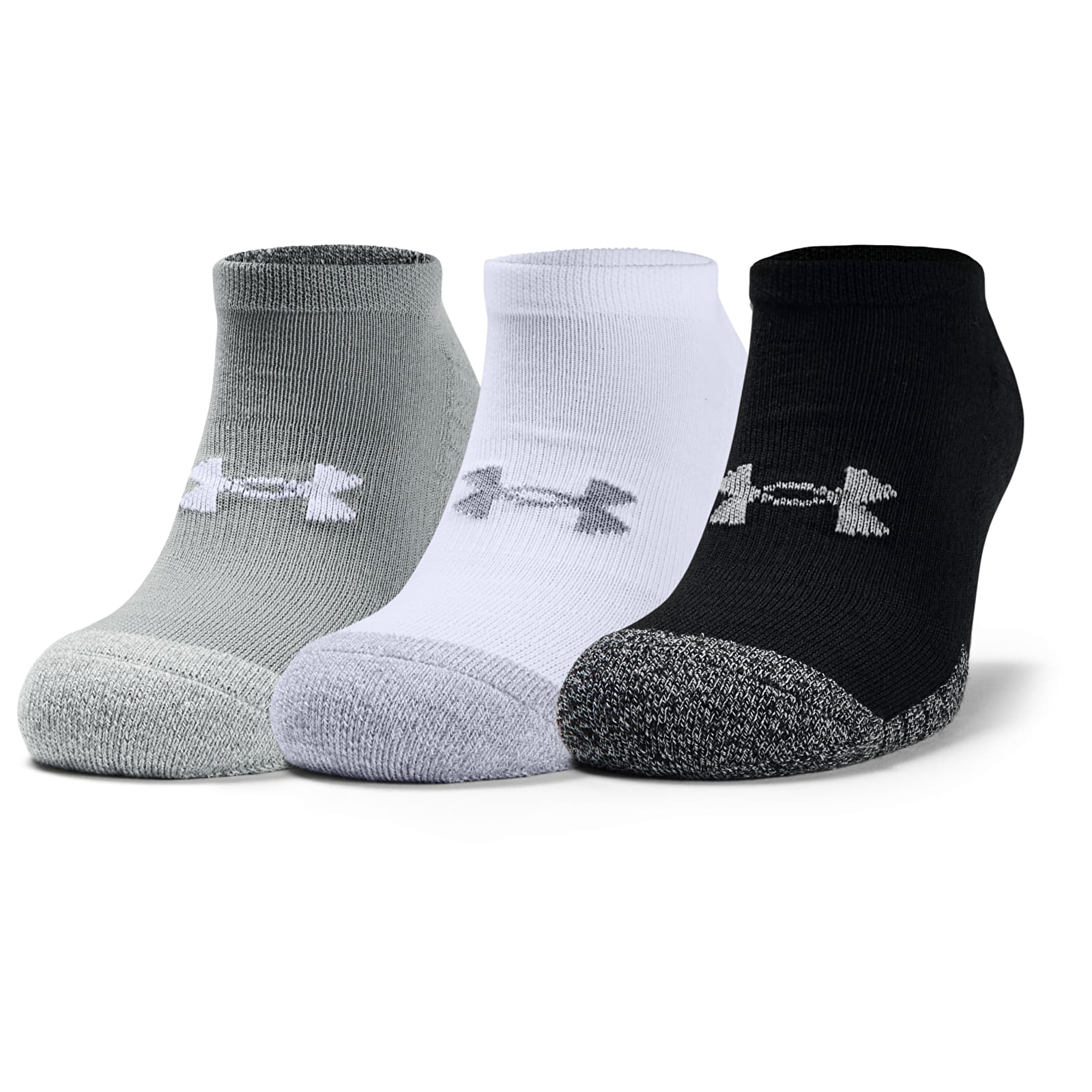 Socks Under Armour Heatgear No Show 3-Pack Socks Gray