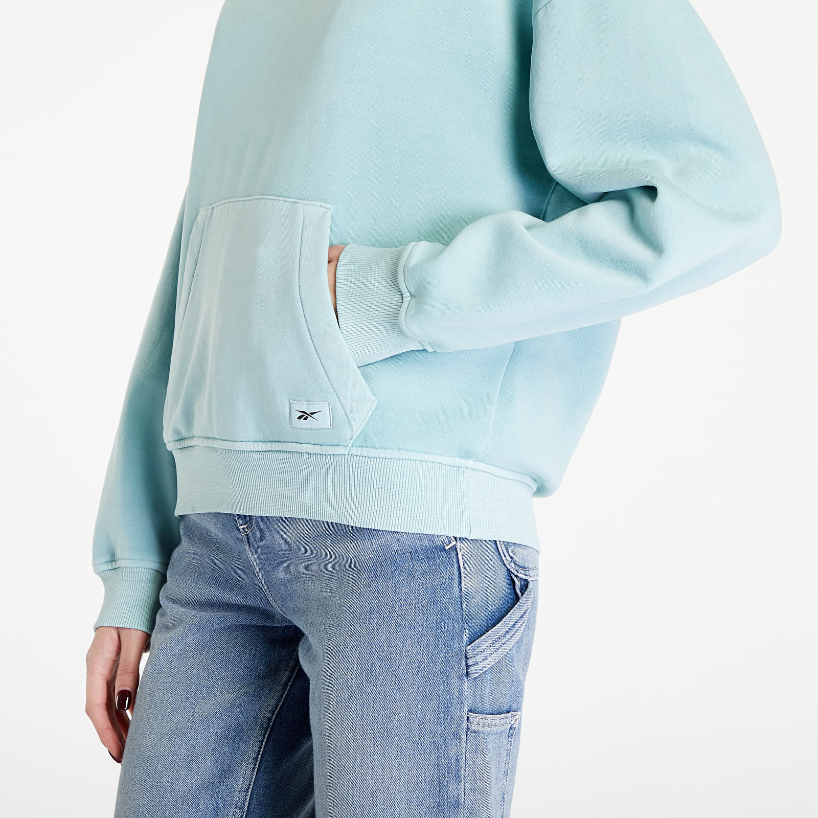 Mikiny a svetry Reebok Classics Natural Dye Fleece Hoodie Seaside Grey