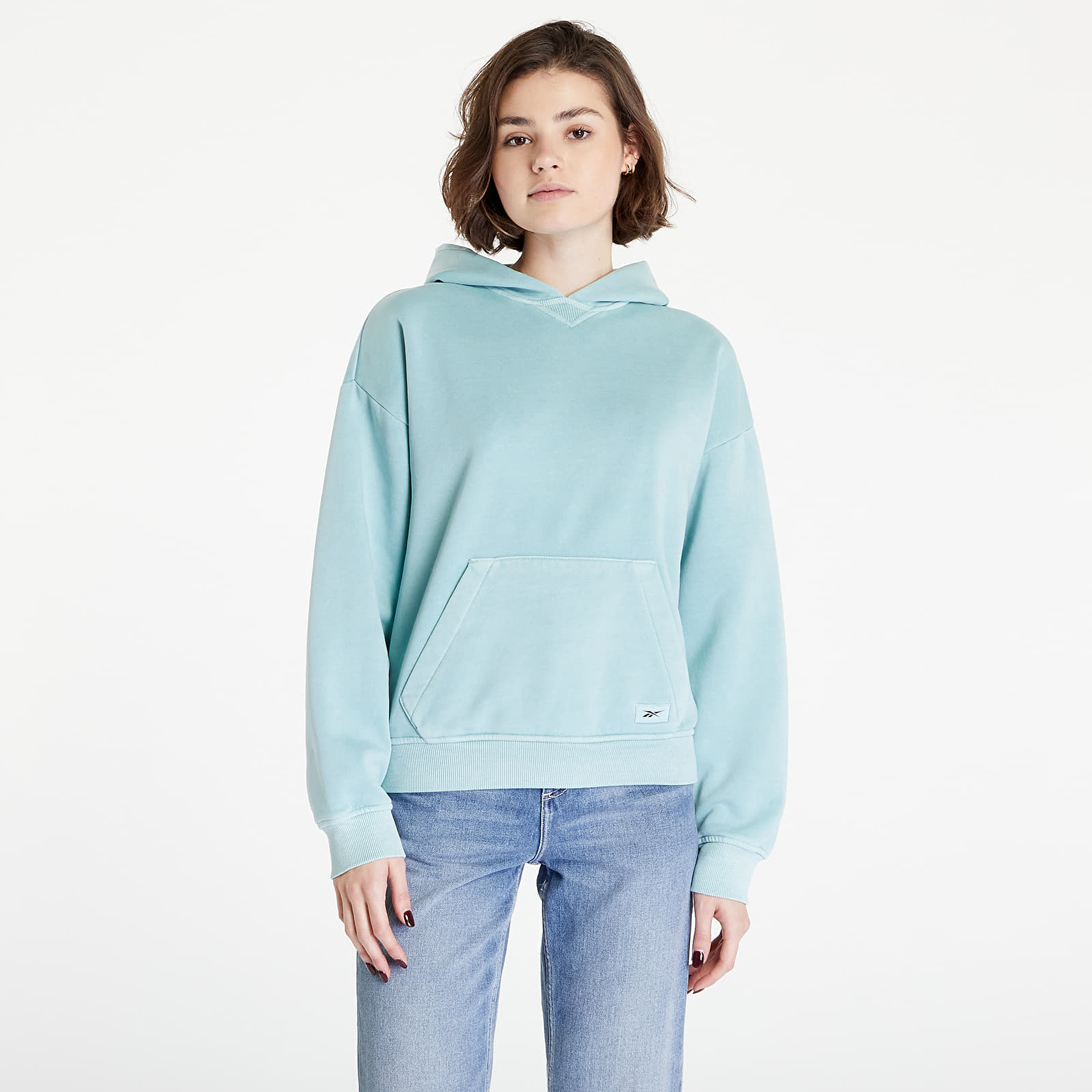 Mikiny a svetry Reebok Classics Natural Dye Fleece Hoodie Seaside Grey
