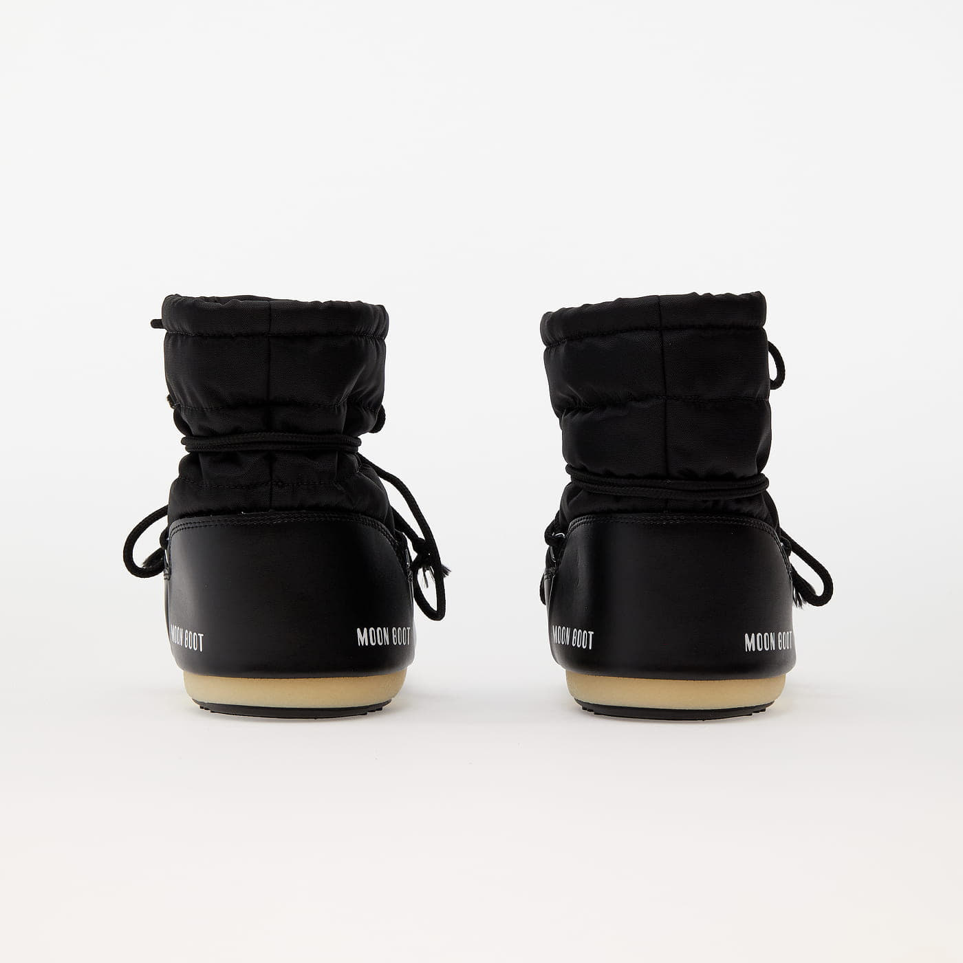 Frauen Moon Boot Light Low Nylon Black