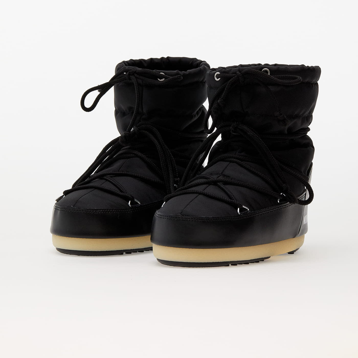 Frauen Moon Boot Light Low Nylon Black