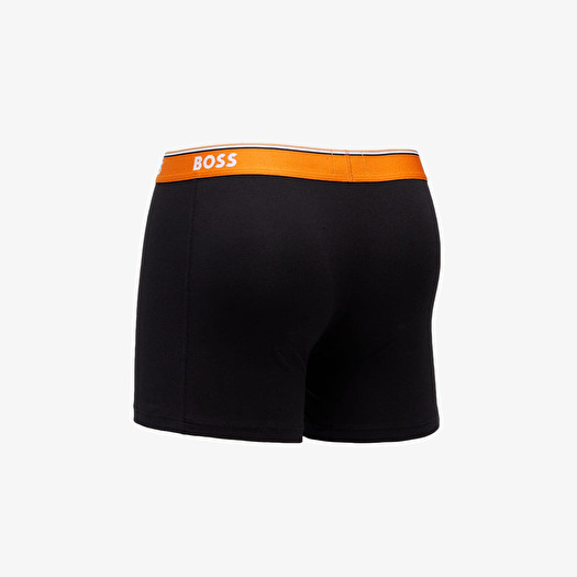 Boxer shorts Hugo Boss Stretch-Cotton Boxer Briefs With Logo Waistbands 3- Pack Black