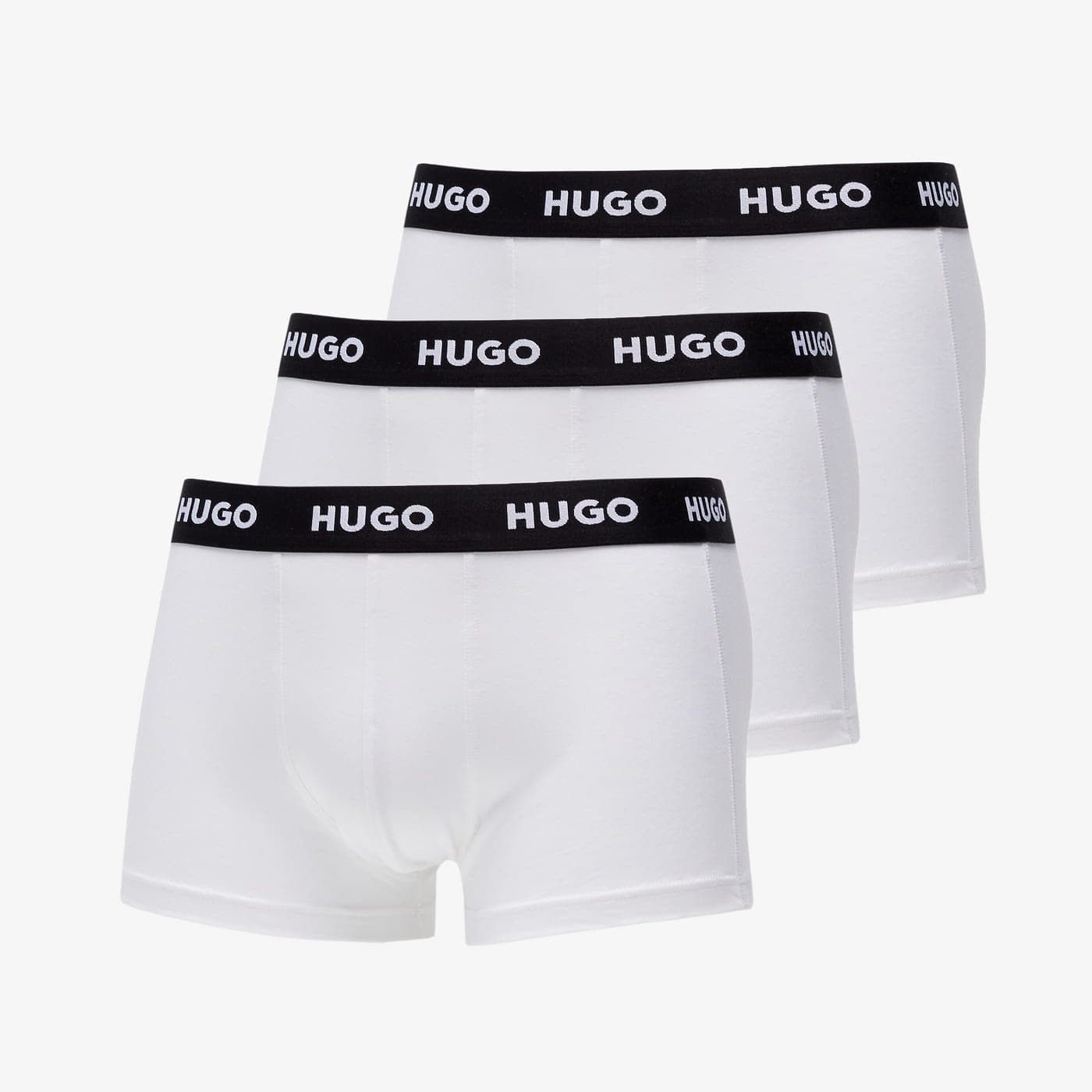 Trükid Hugo Boss Logo-Waistband Trunks 3-Pack White