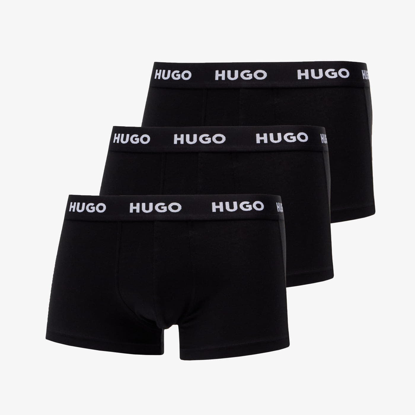 Levně Hugo Boss Logo-Waistband Trunks 3-Pack Black