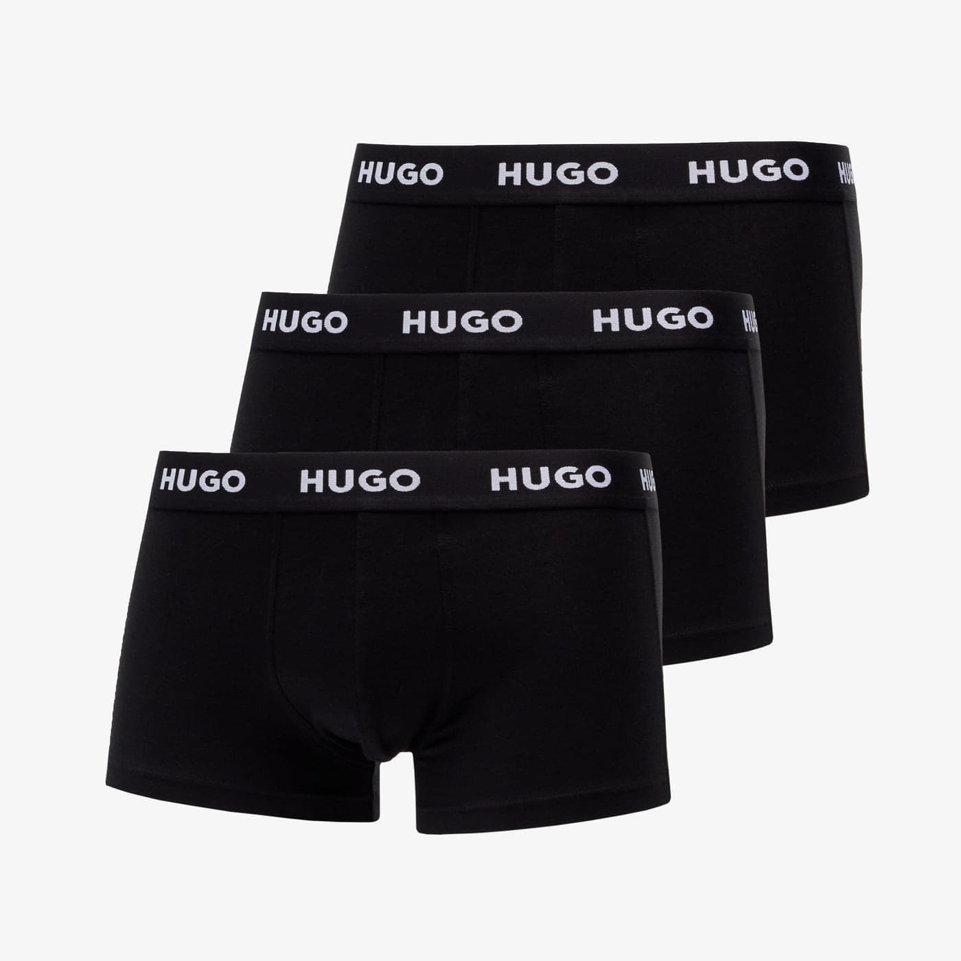 Trunks Hugo Boss Logo-Waistband Trunks 3-Pack Black