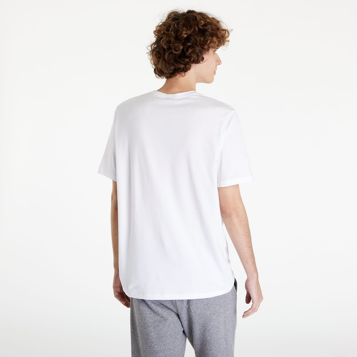Pólók Hugo Boss Stretch-Cotton Regular-Fit Contrast Logo T-Shirt White