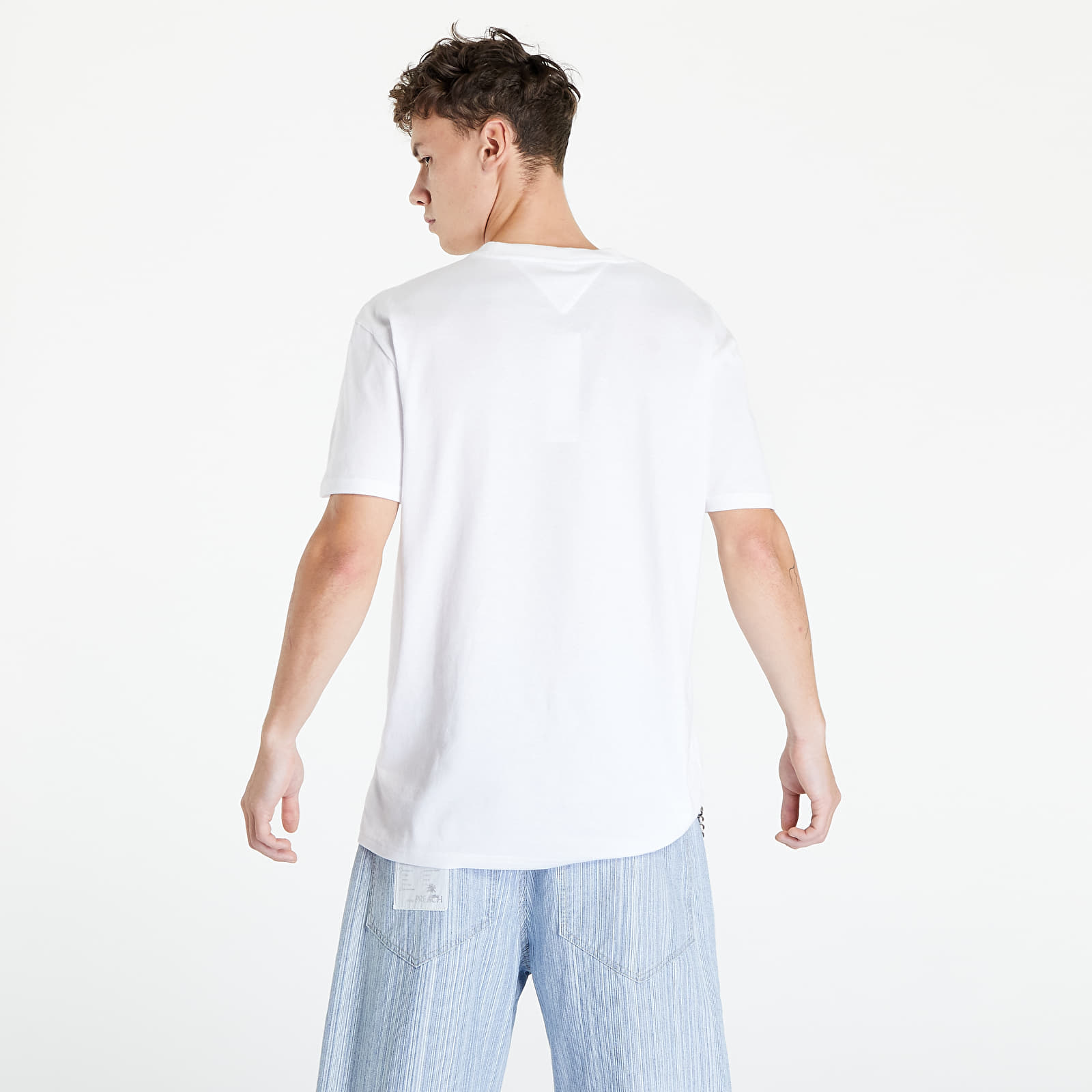 Koszulki Tommy Jeans TJM Tommy Signature Tee White