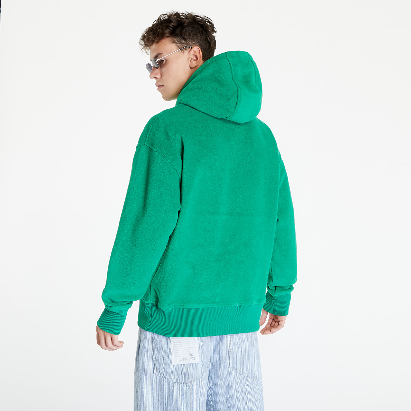 Sudaderas Tommy Jeans Relaxed Polar Signa Hoodie Green