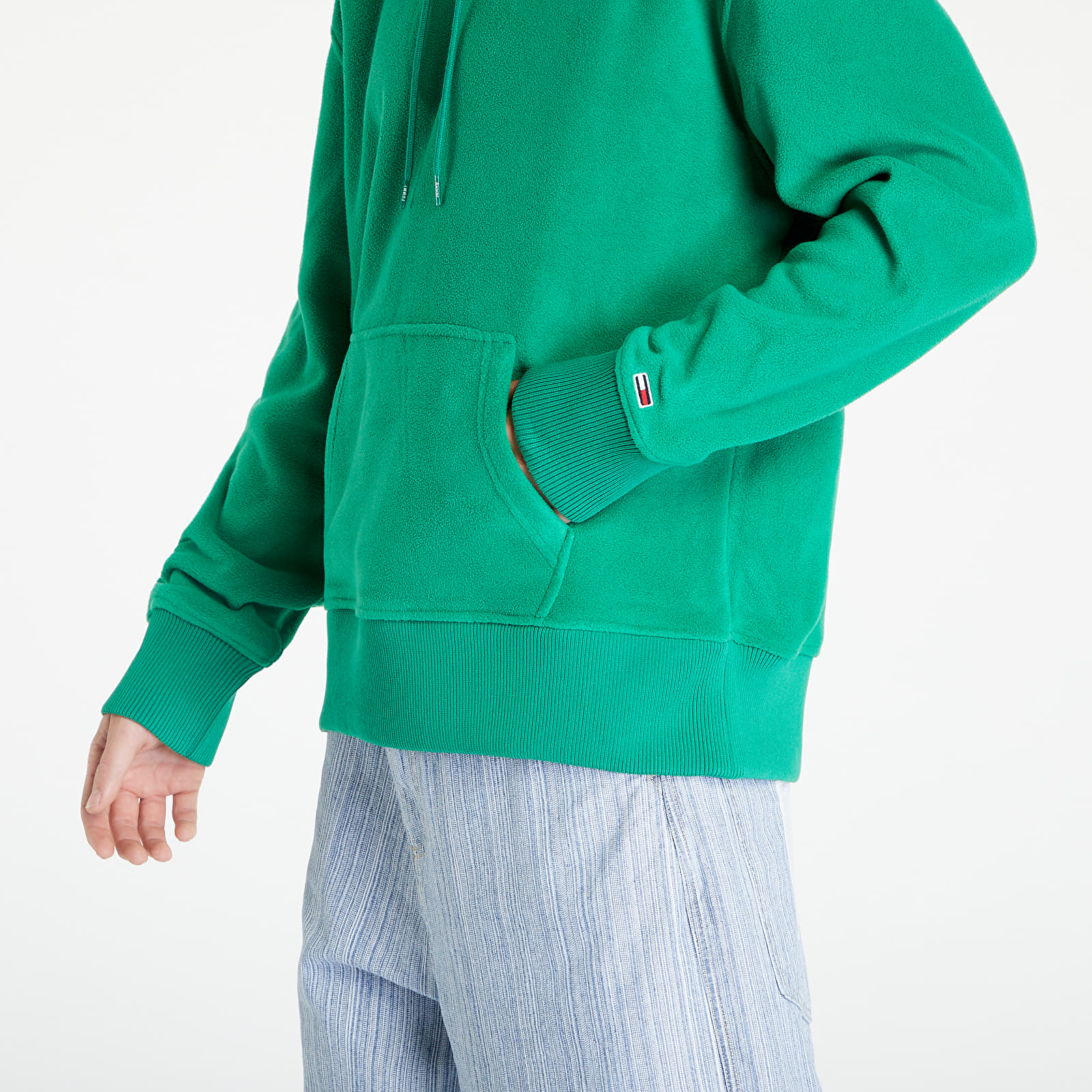 Sudaderas Tommy Jeans Relaxed Polar Signa Hoodie Green