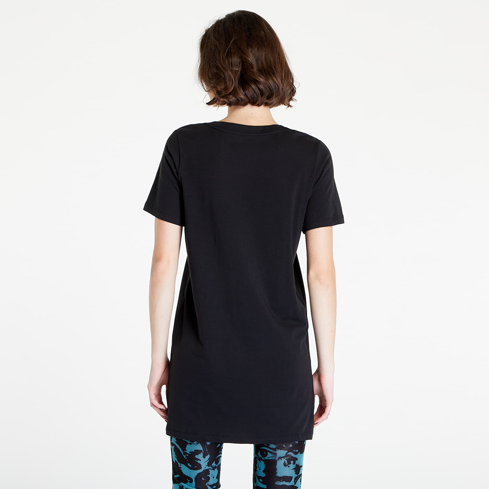 Pigiama Calvin Klein Embossed Icon Lounge S/S Nightshirt Black