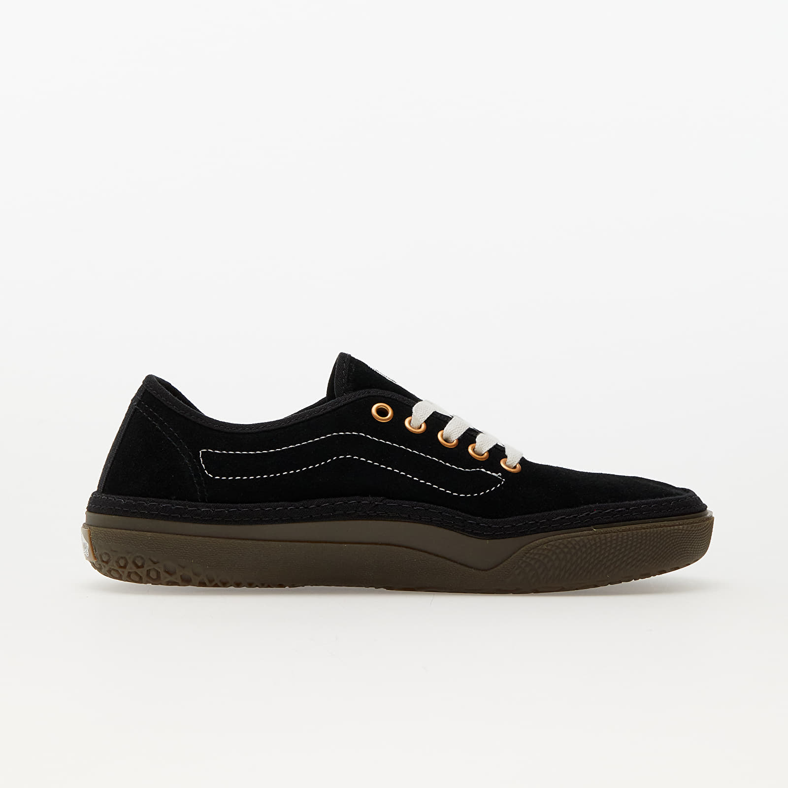 Încălțăminte și sneakerși pentru bărbați Vans Circle Vee SE Suede Black/ Gum