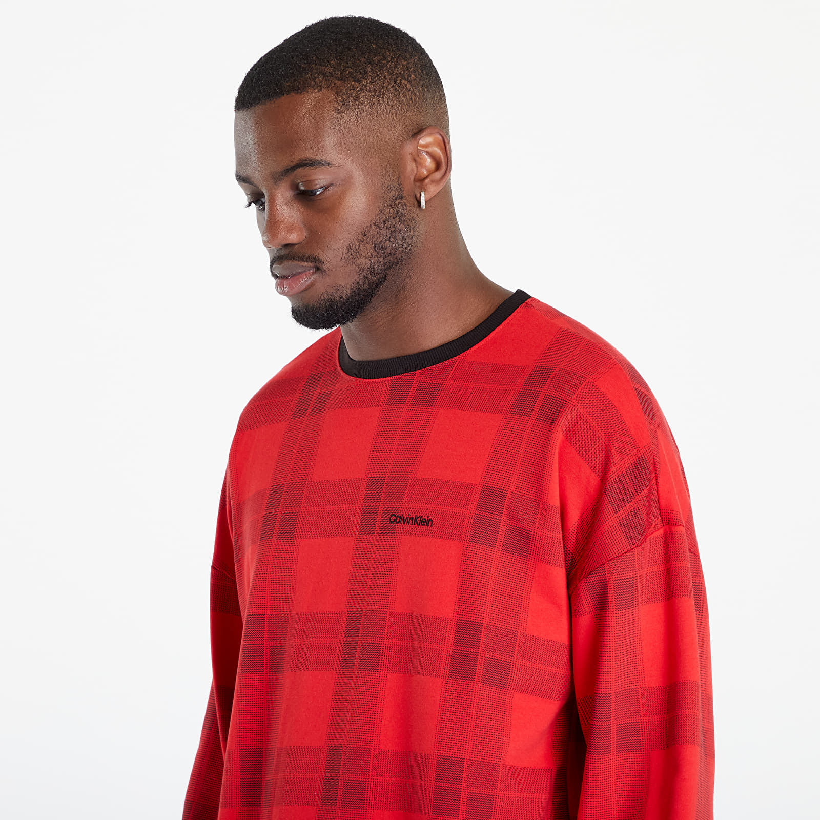 Felpe e maglioni Calvin Klein Mc Holiday Lounge L/S Sweatshirt Textured Plaid/ Exact