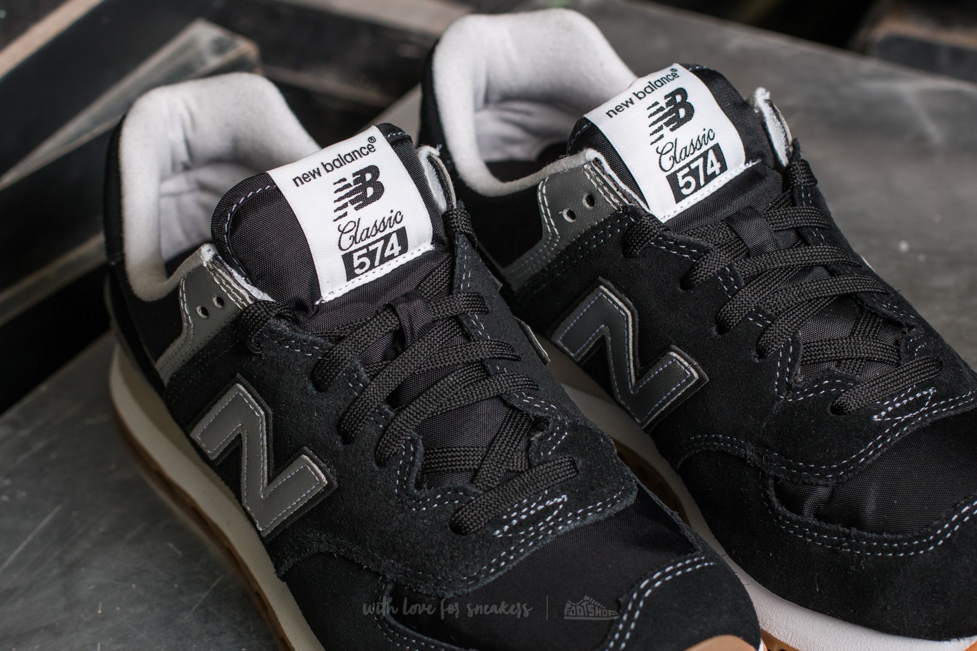 Skor för män New Balance 574 Black