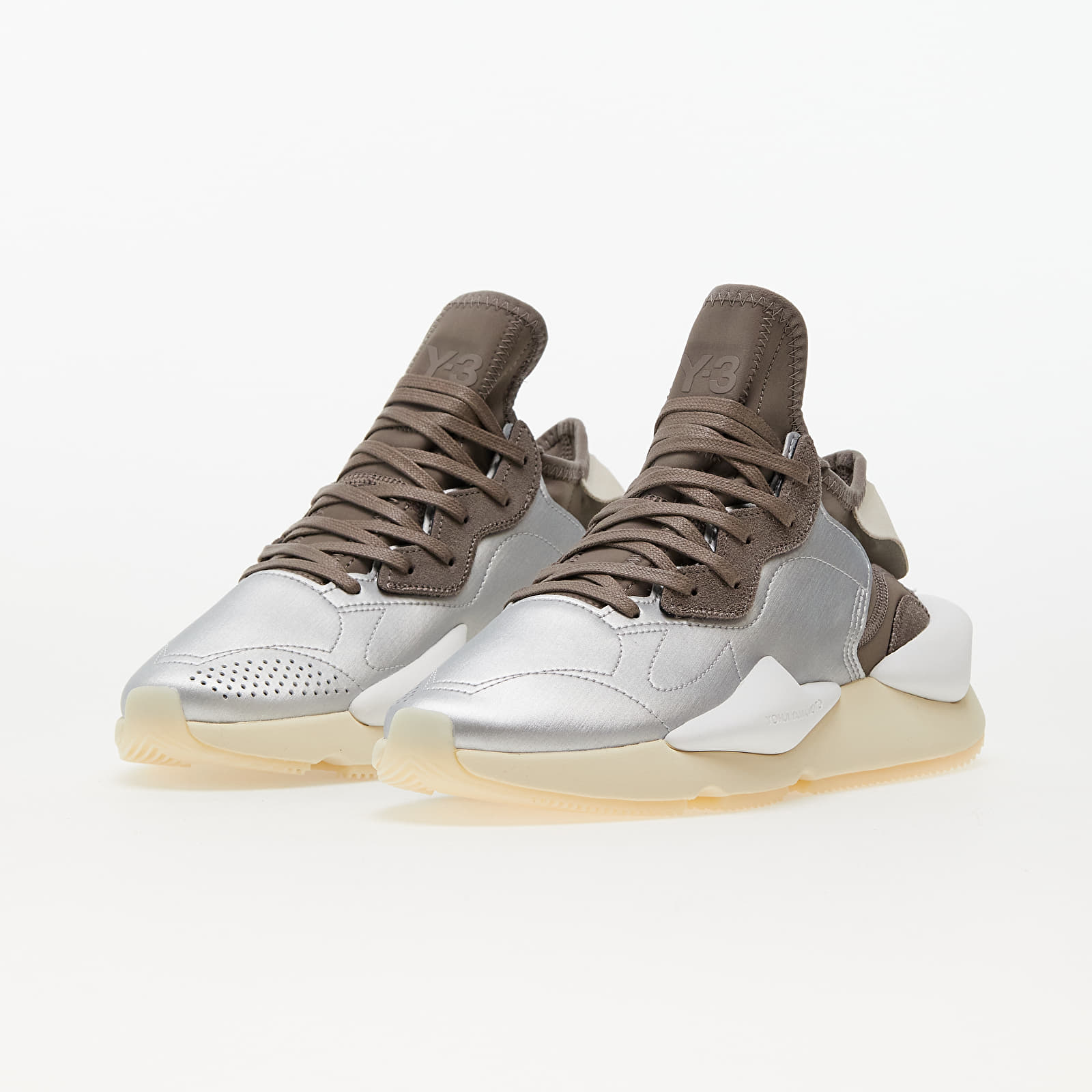 Scarpe uomo Y-3 Kaiwa Silver Metalic/ Core White/ Core White