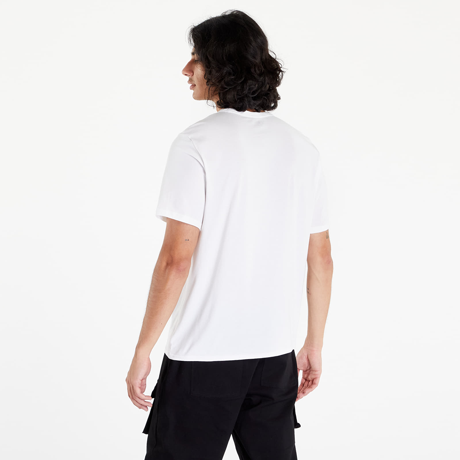 T-shirts Calvin Klein Ck1 Graphic Tees S/S Crew Neck White/ Light Sky Blue Logo