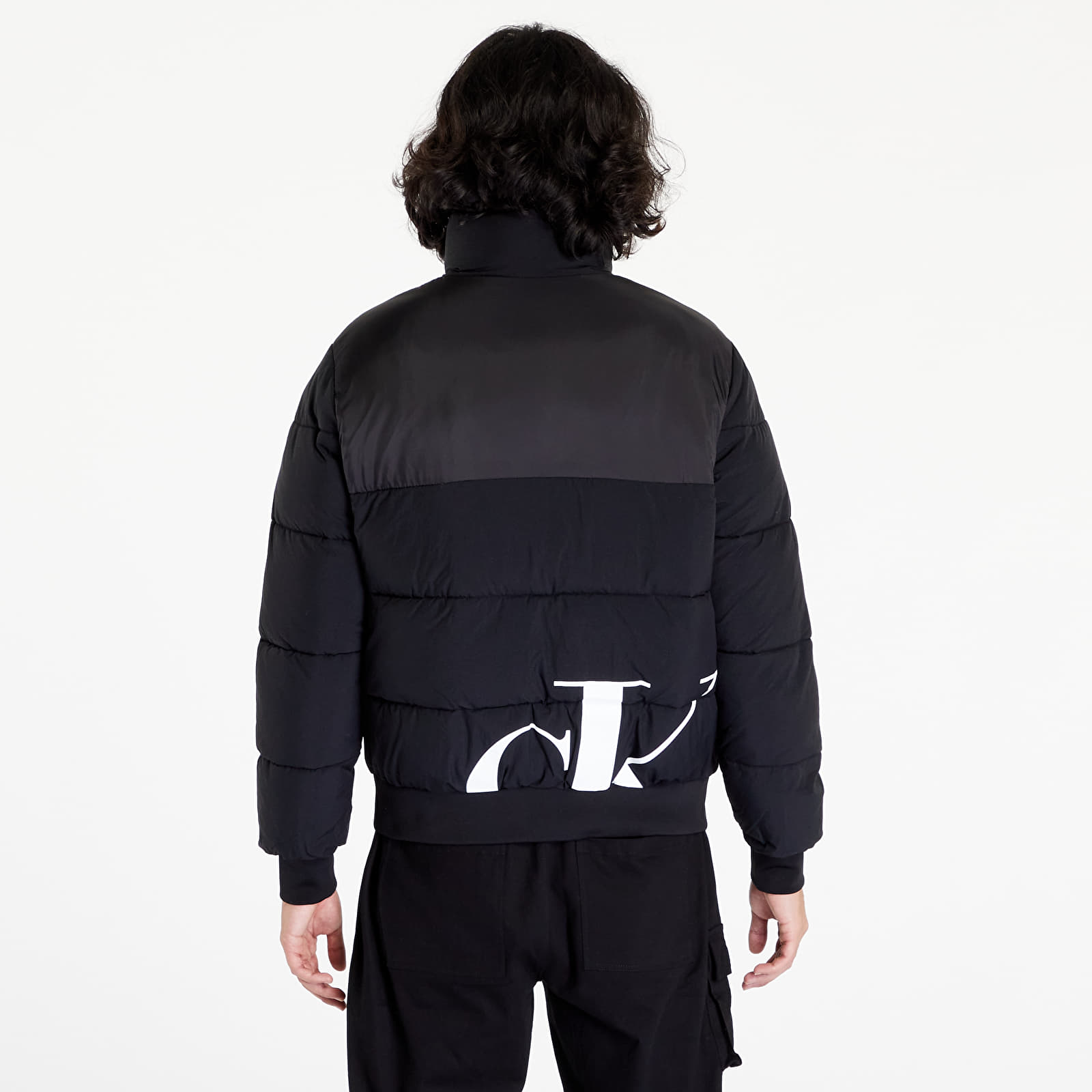 Calvin klein mixed media jacket new arrivals