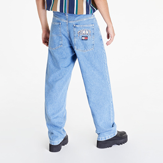 Soojun Mens Casual Loose Fit Elastic Waist Jeans Denim Pants, Deep Blue,  30W x 28L at Amazon Men's Clothing store