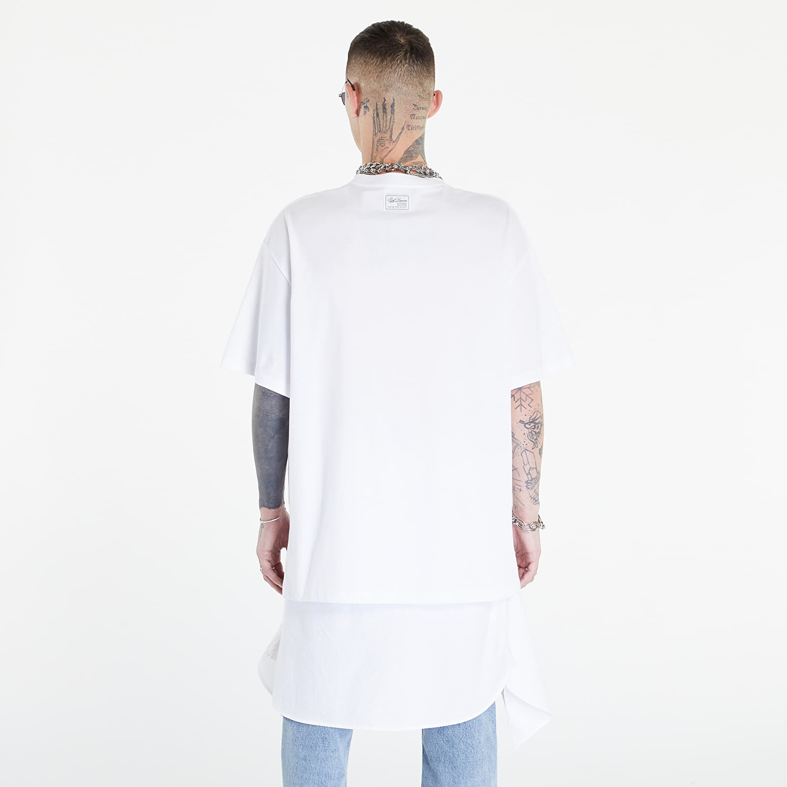 Koszulki RAF SIMONS Oversized T-Shirt With Altered Reality Print Front White