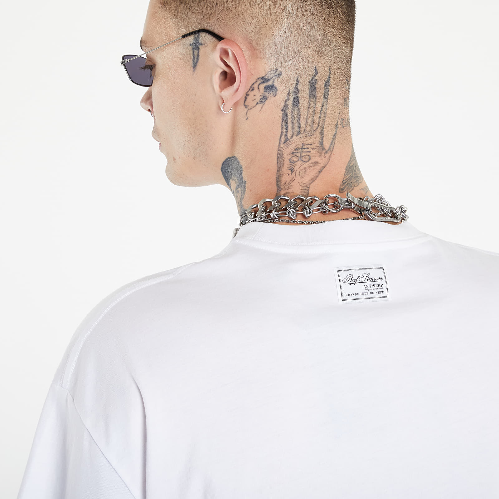 Koszulki RAF SIMONS Oversized T-Shirt With Altered Reality Print Front White