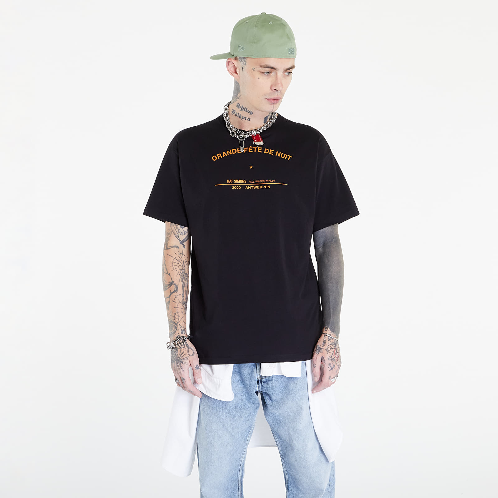 T-shirts RAF SIMONS AW2223 RS Men Jersey Black