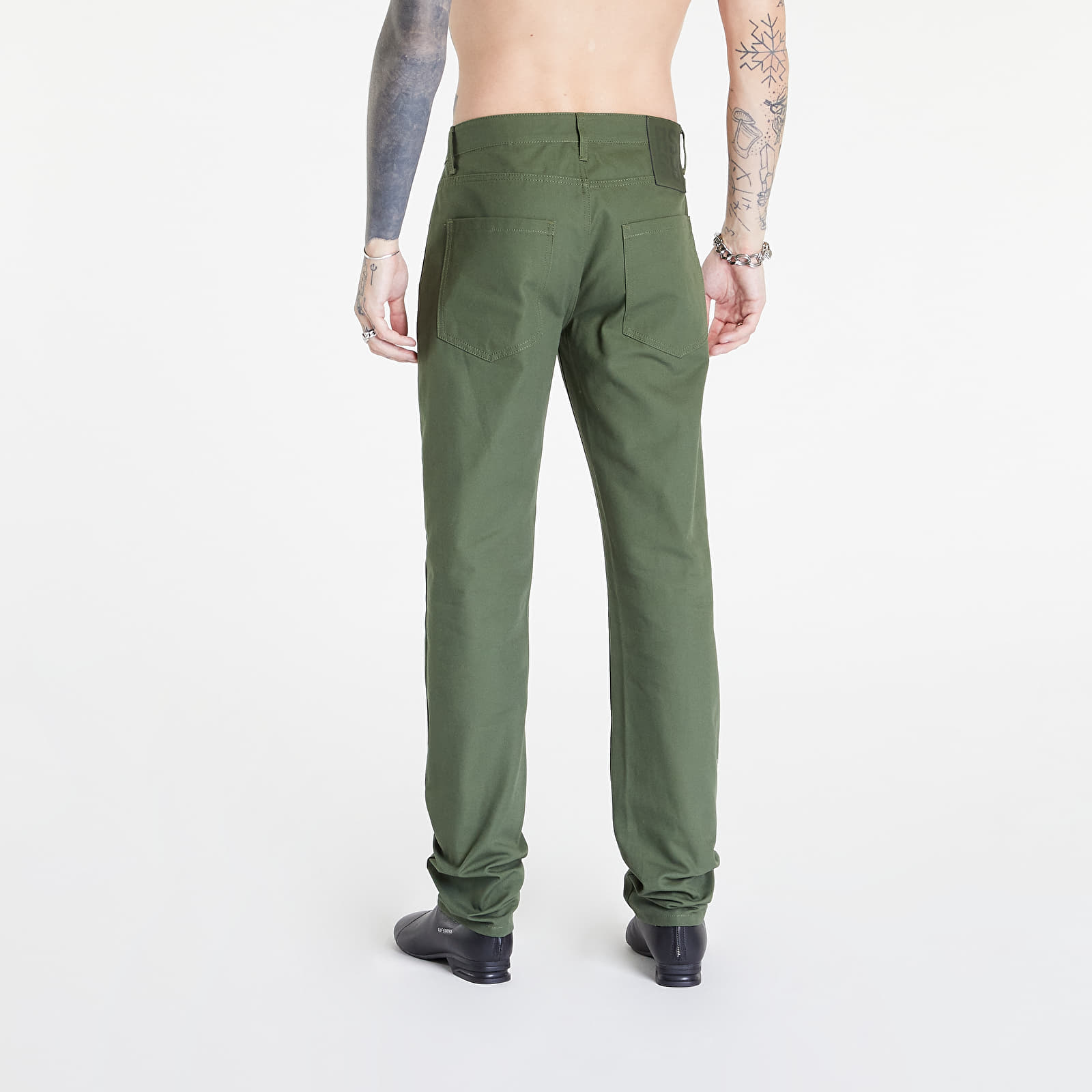 Džínsy a nohavice RAF SIMONS Slim Fit Denim Pants Khaki