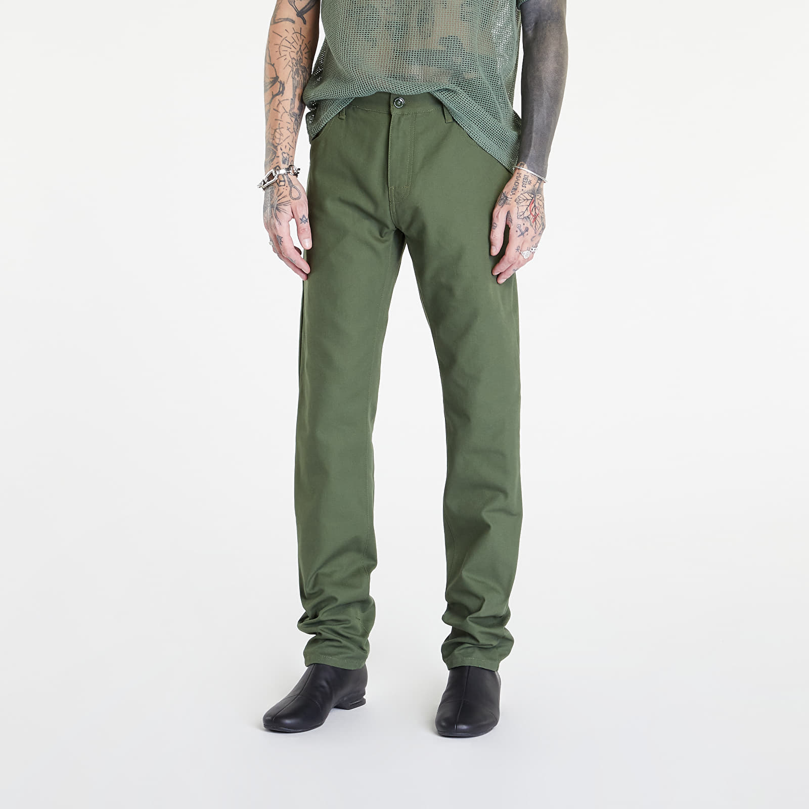 Džínsy a nohavice RAF SIMONS Slim Fit Denim Pants Khaki