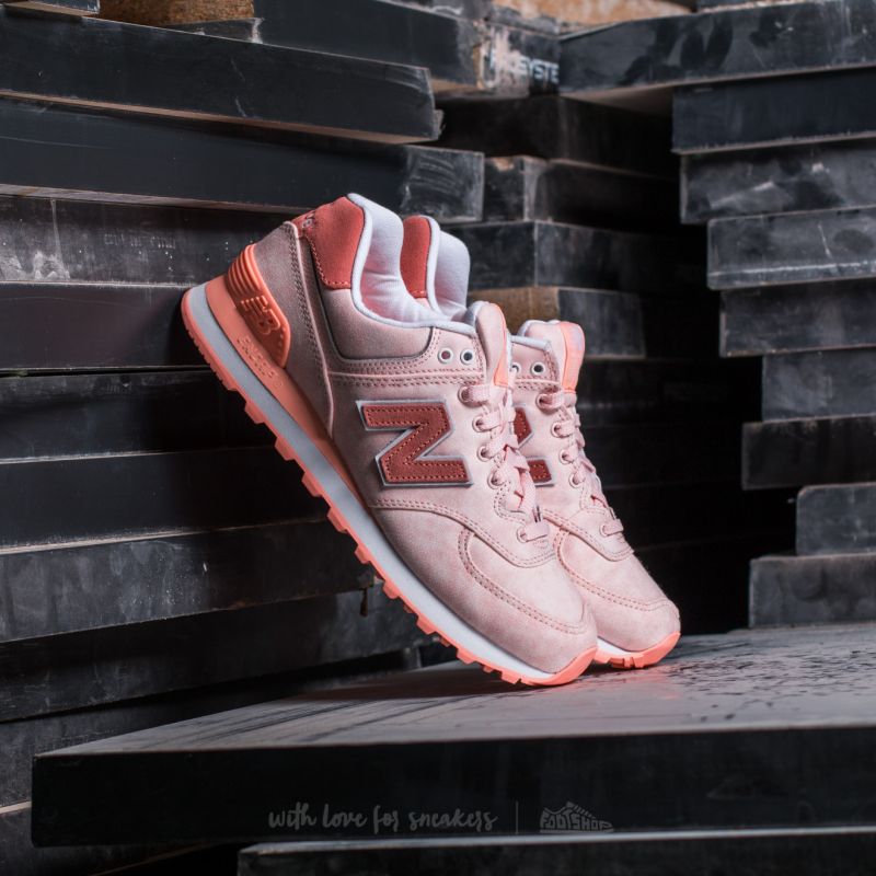 Women's shoes New Balance 574 Peach Pink (WL574SWA) | Footshop