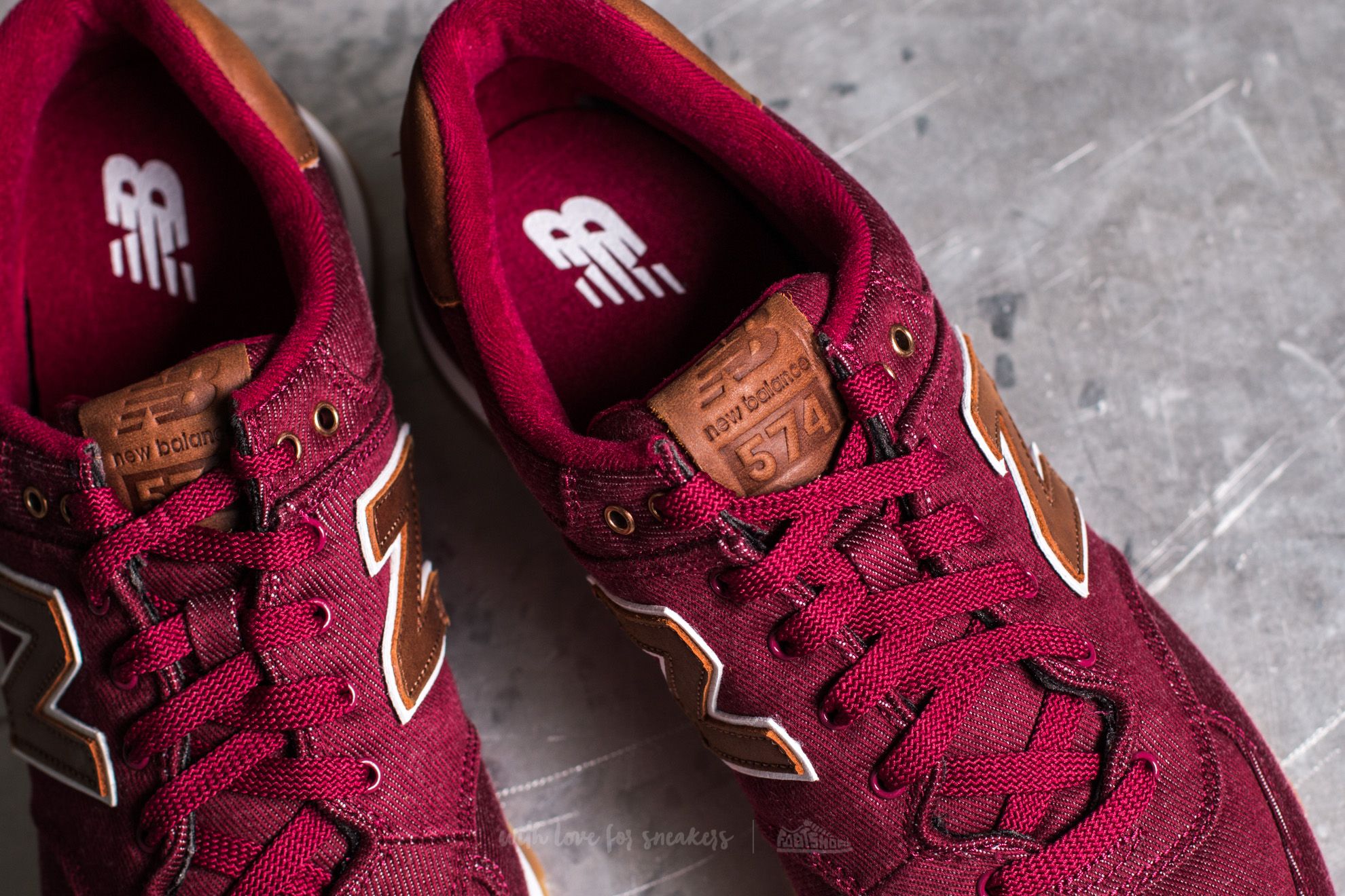 Zapatillas Hombre New Balance 574 Burgundy Footshop