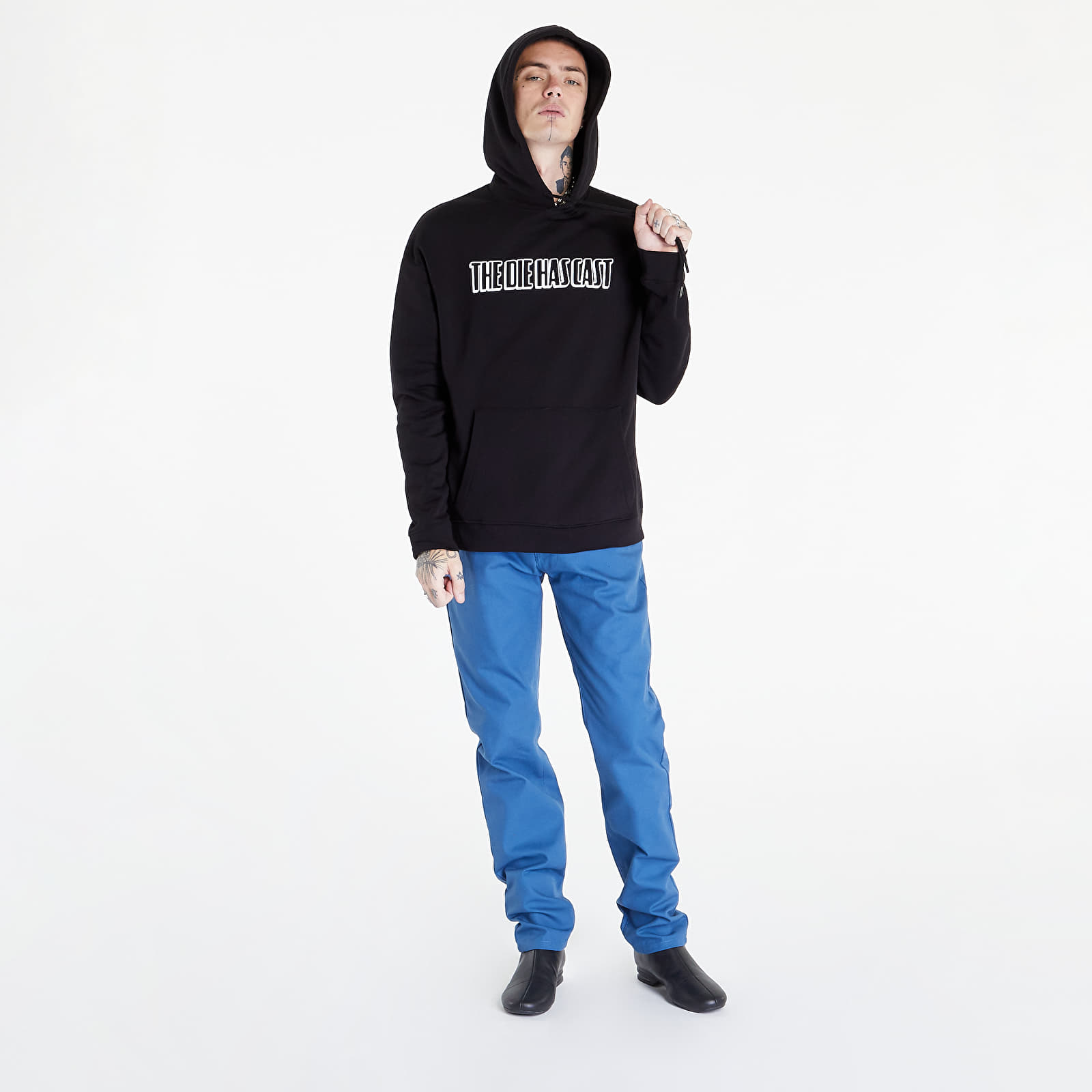 Mikiny a svetre RAF SIMONS Regular Fit Hoodie Die Has Cast Print Black