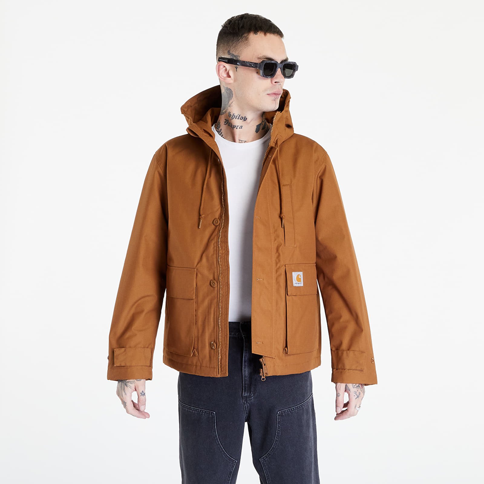 Homme Carhartt WIP Valley Jacket Hamilton Brown