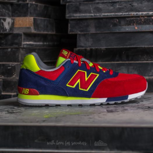 Kids sneakers and shoes New Balance 574 Basin Red Footshop