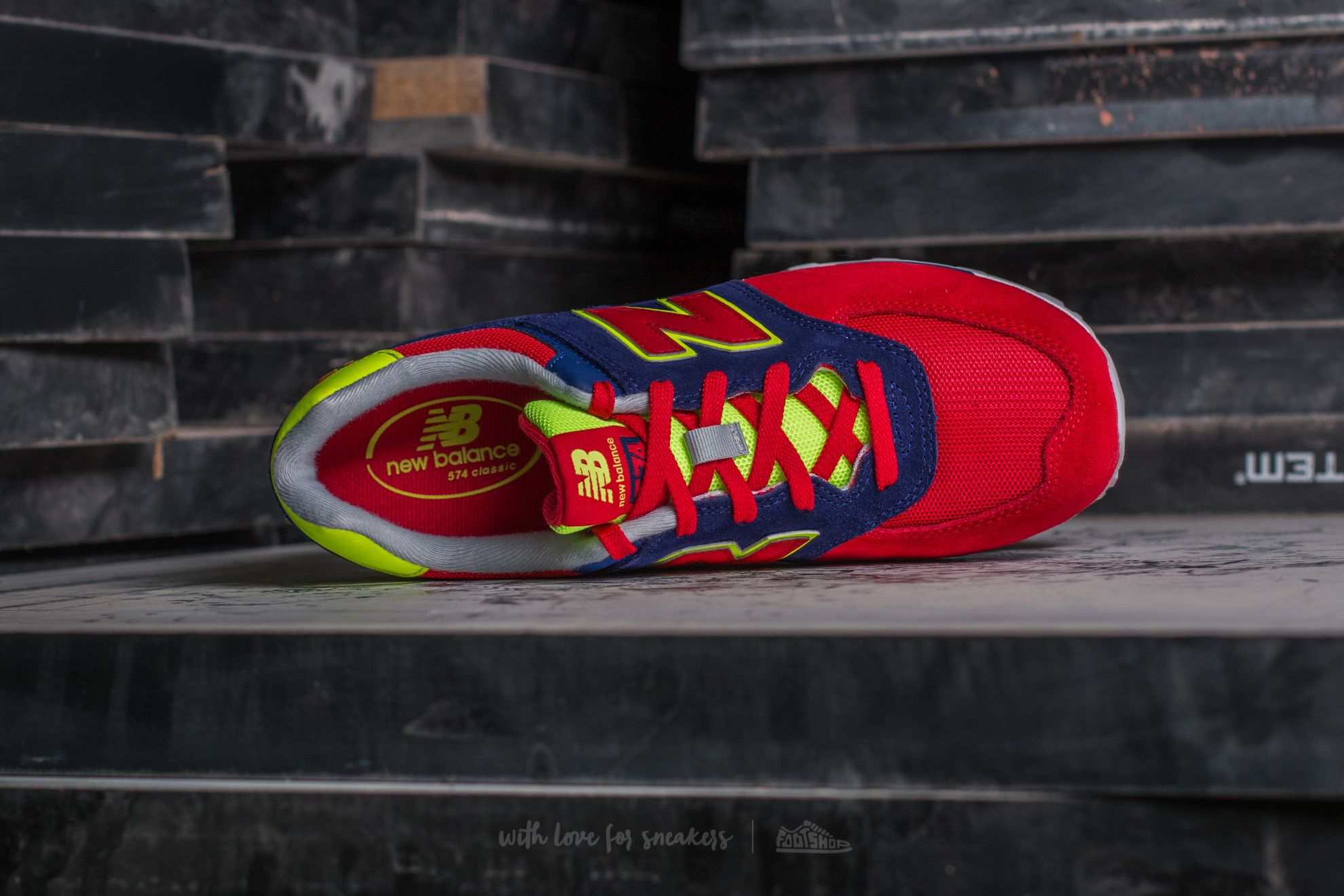 Zapatillas y zapatos para niños New Balance 574 Basin/ Red