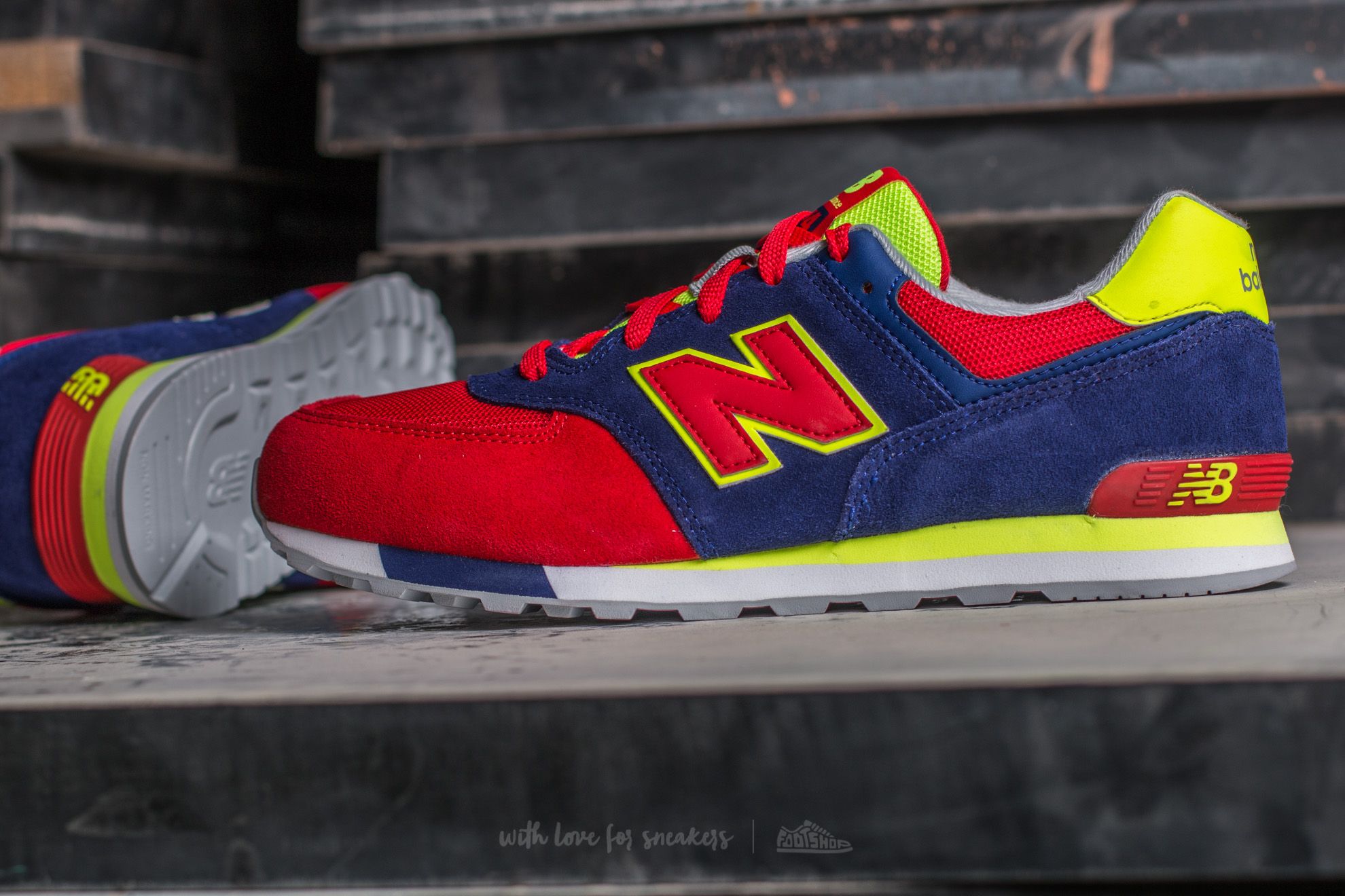 Zapatillas y zapatos para niños New Balance 574 Basin/ Red