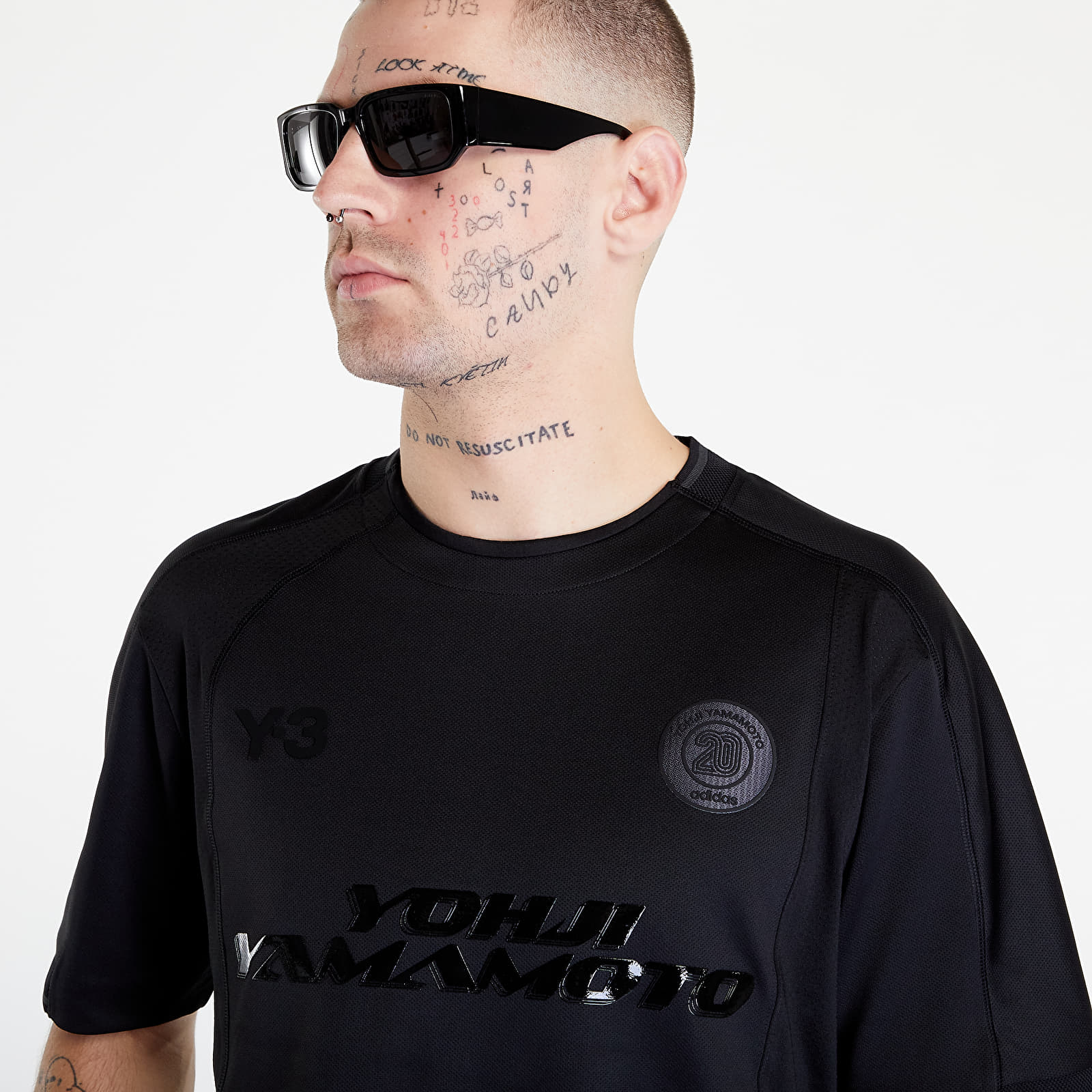 Marškinėliai Y-3 U Logo Ss Tee Black