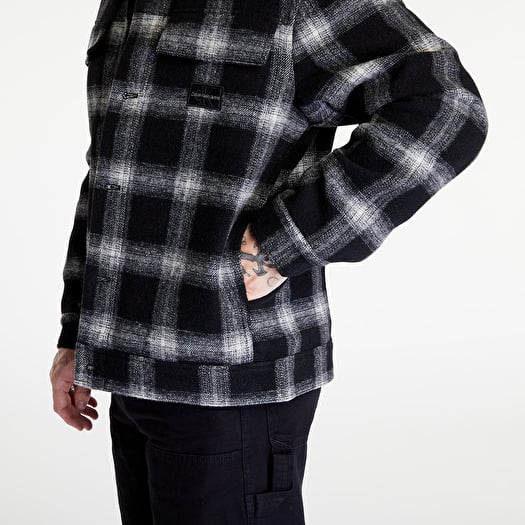 Jackets Calvin Klein Jeans Check Sherpa Trucker Black | Footshop