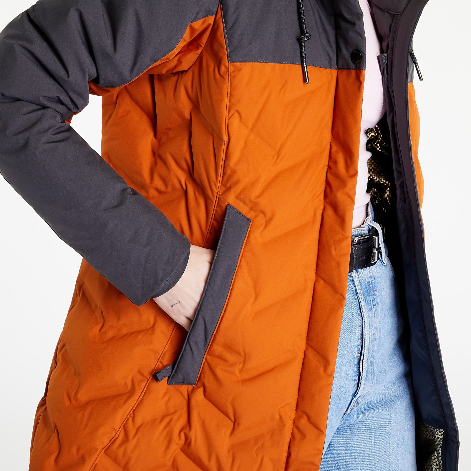 Joped Columbia Mountain Croo II Mid Down Jacket Shark/ Warm Copper