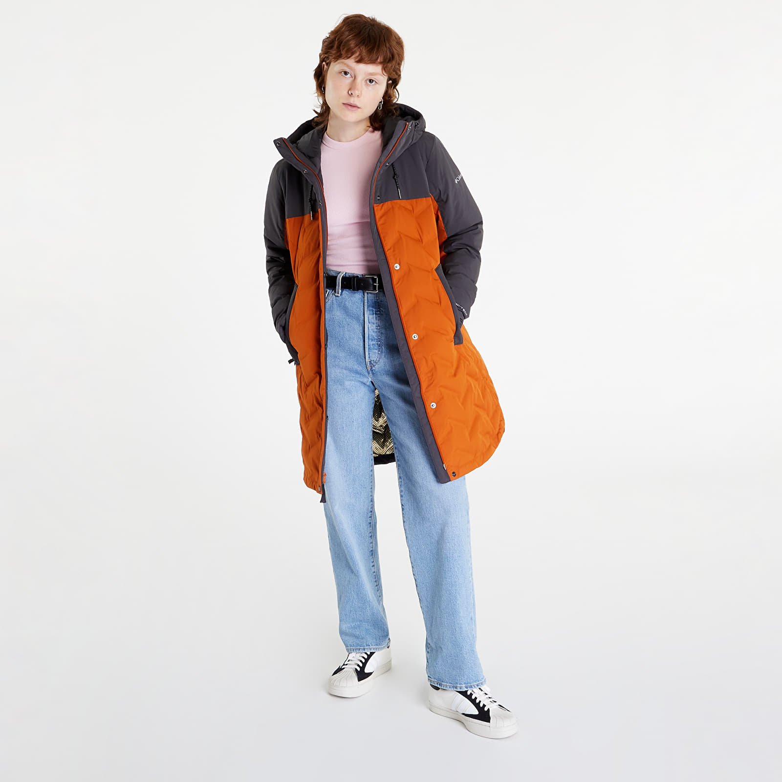 Joped Columbia Mountain Croo II Mid Down Jacket Shark/ Warm Copper