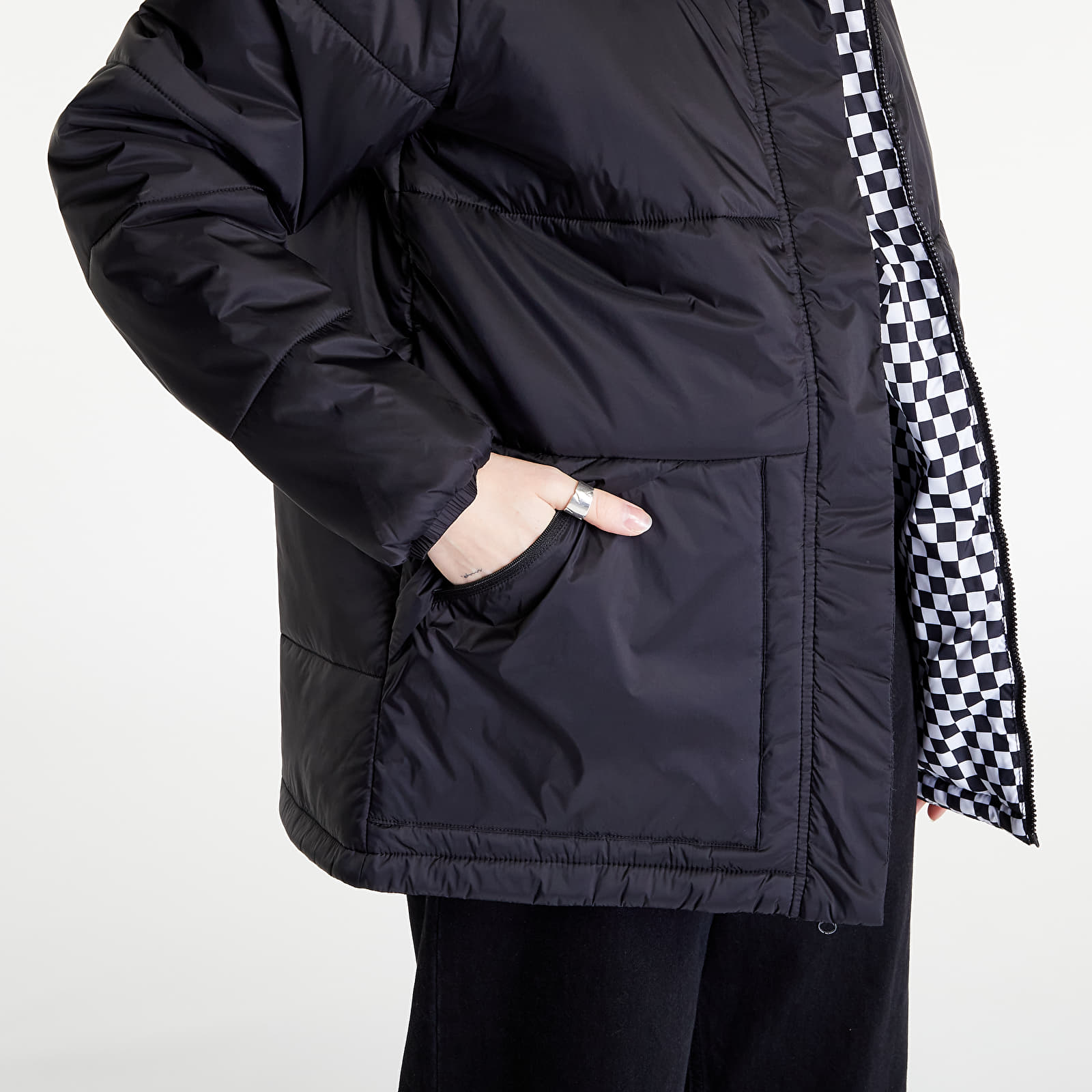 Parka Coats Vans Send It Reversible MTE Puffer Jacket Black