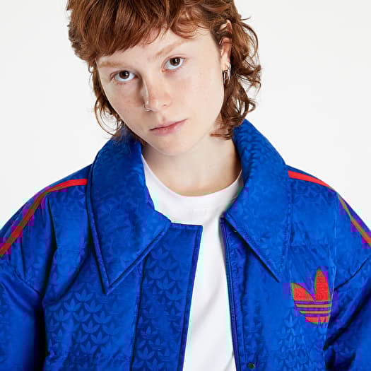 Adidas trefoil jacket collegiate cheap royal