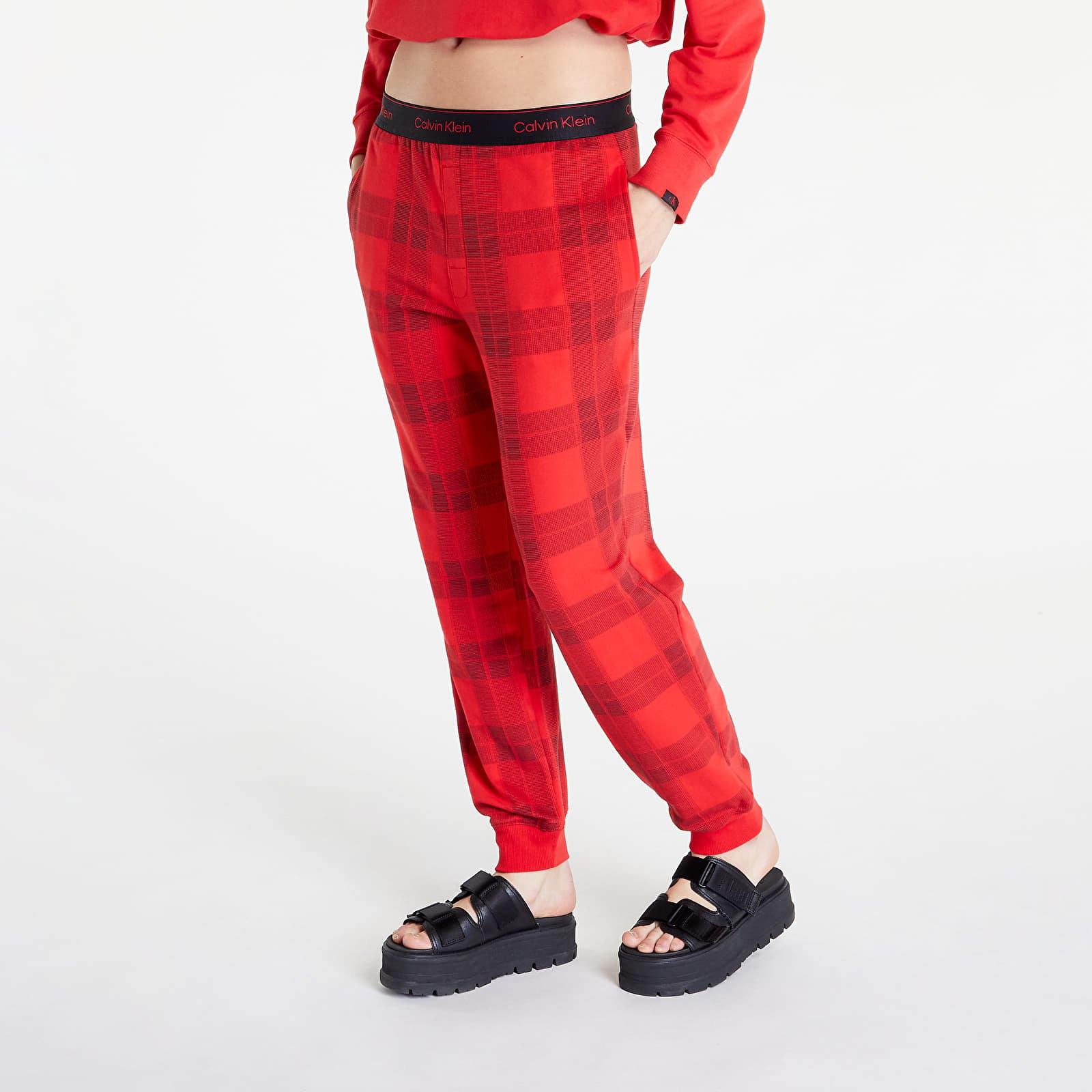 Pants and jeans Calvin Klein Mc Holiday Lw Rf Jogger Textured Plaid/ Exact