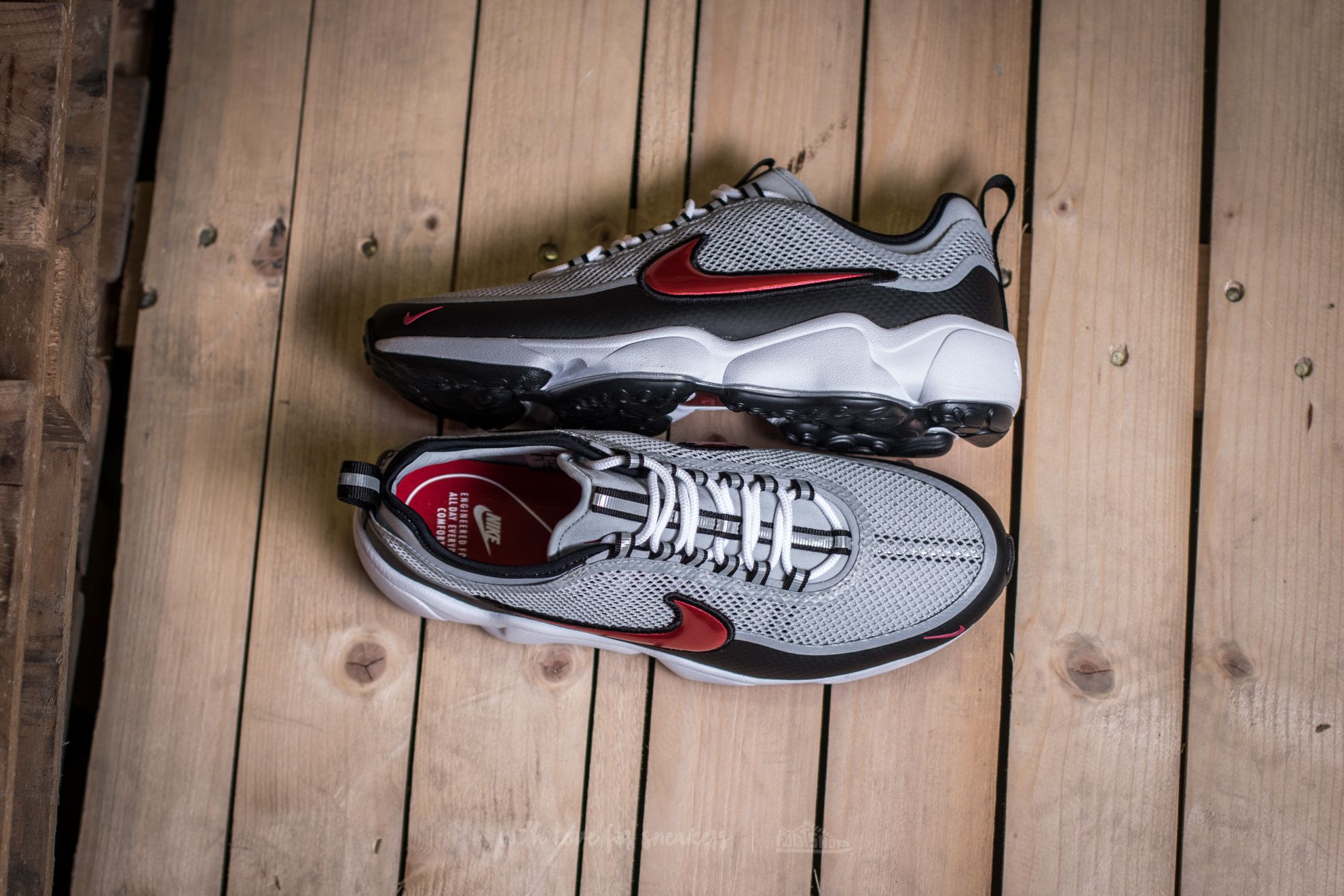 Buty męskie Nike Zoom Spiridon Metallic Silver/ Desert Red