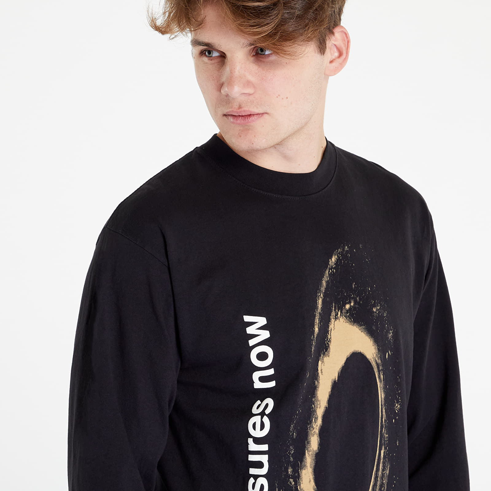 T-shirts PLEASURES Corkscrew Longsleeve Black