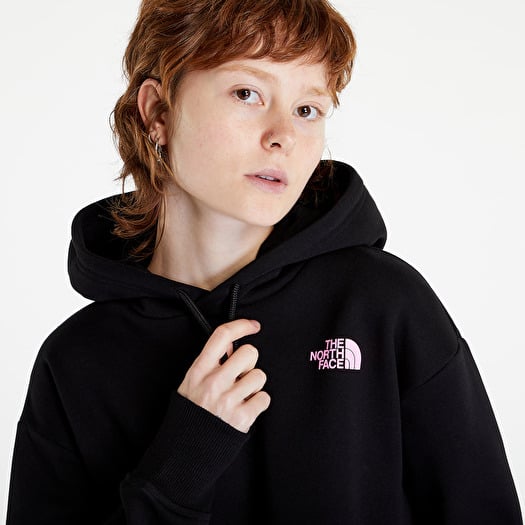 The north face tape crop hoodie top