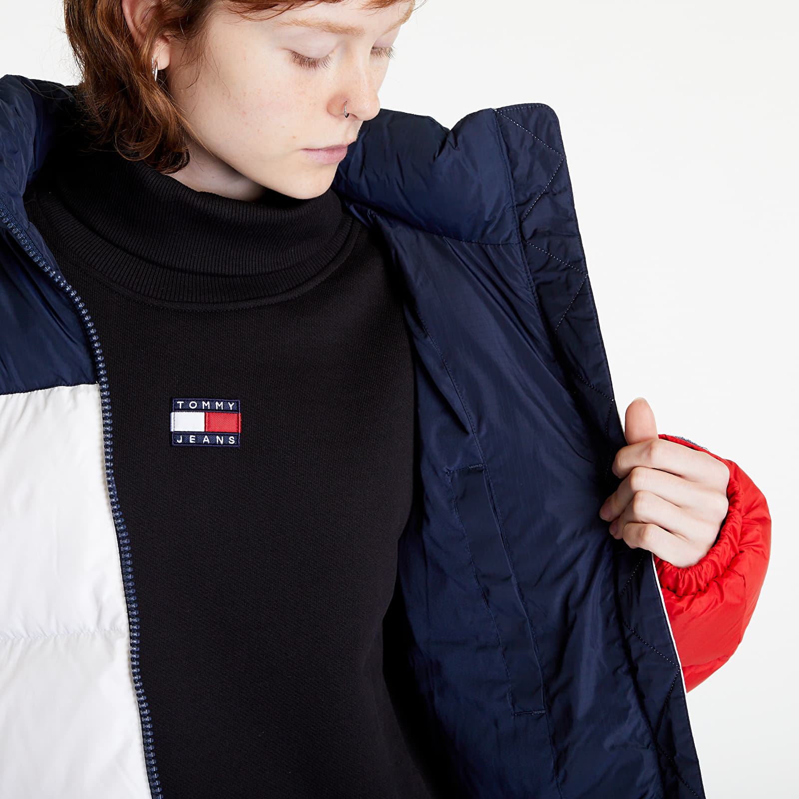 Jakne Tommy Jeans Cblk Alaska Puffer Red