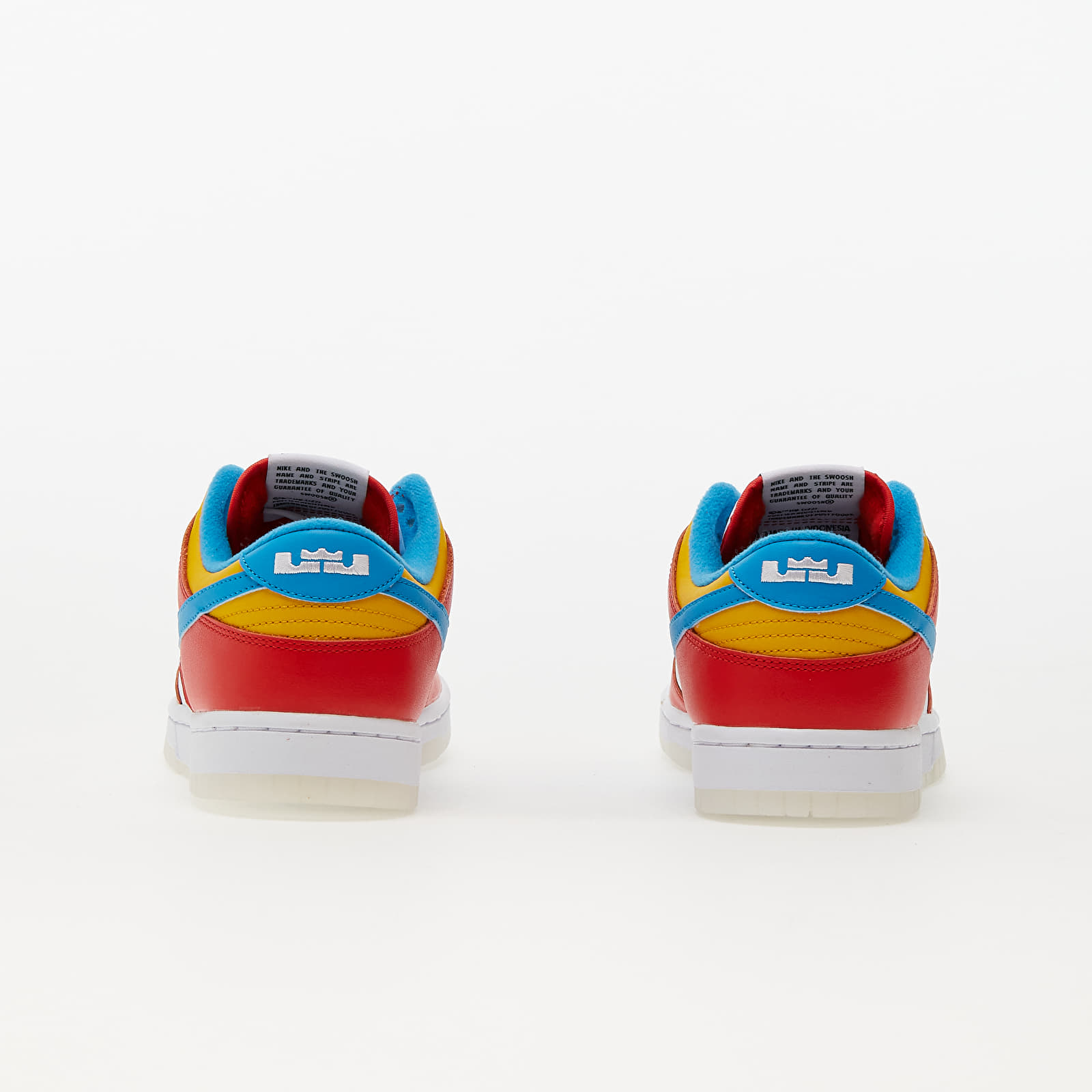 Férfi cipők Nike x LeBron James Dunk Low QS "Fruity Pebbles" Habanero Red/ Laser Blue-White