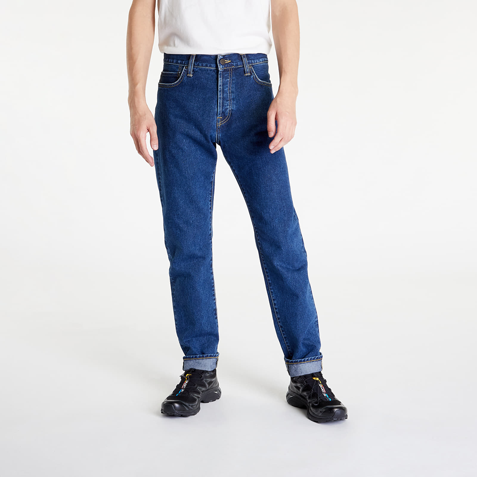 Džínsy a nohavice Carhartt WIP Klondike Pant Stone Washed Blue