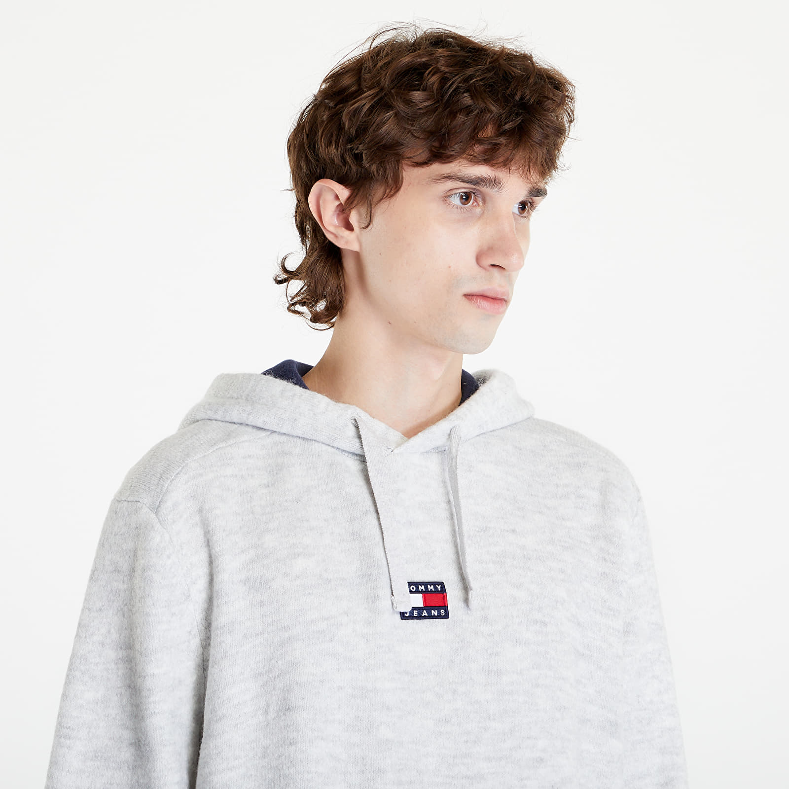 Hoodies and sweatshirts  Tommy Jeans Tjm Relaxed Badge Hoodie Sweater Silver Grey Heather