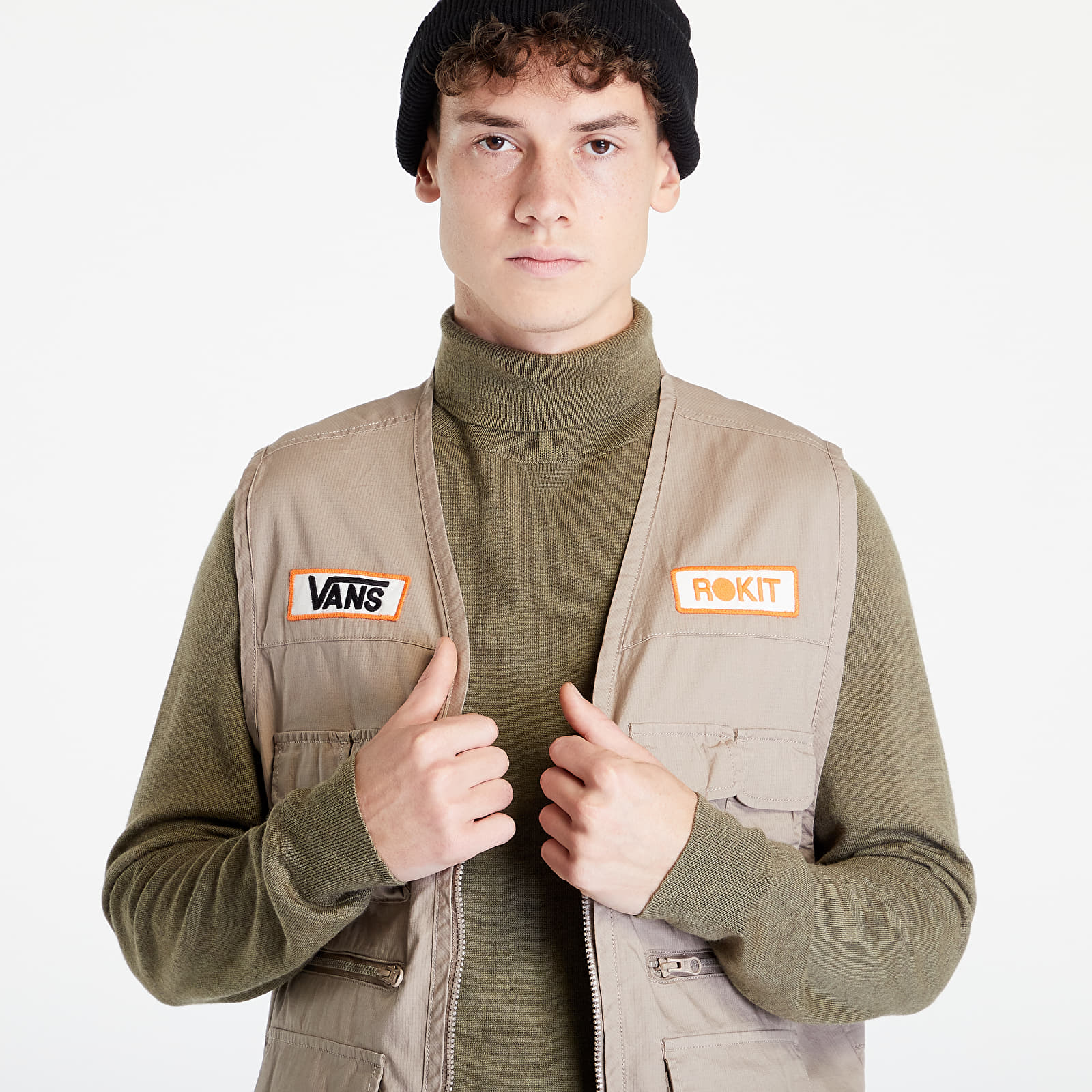 Bundy a kabáty Vans Waltonian Vest Khaki
