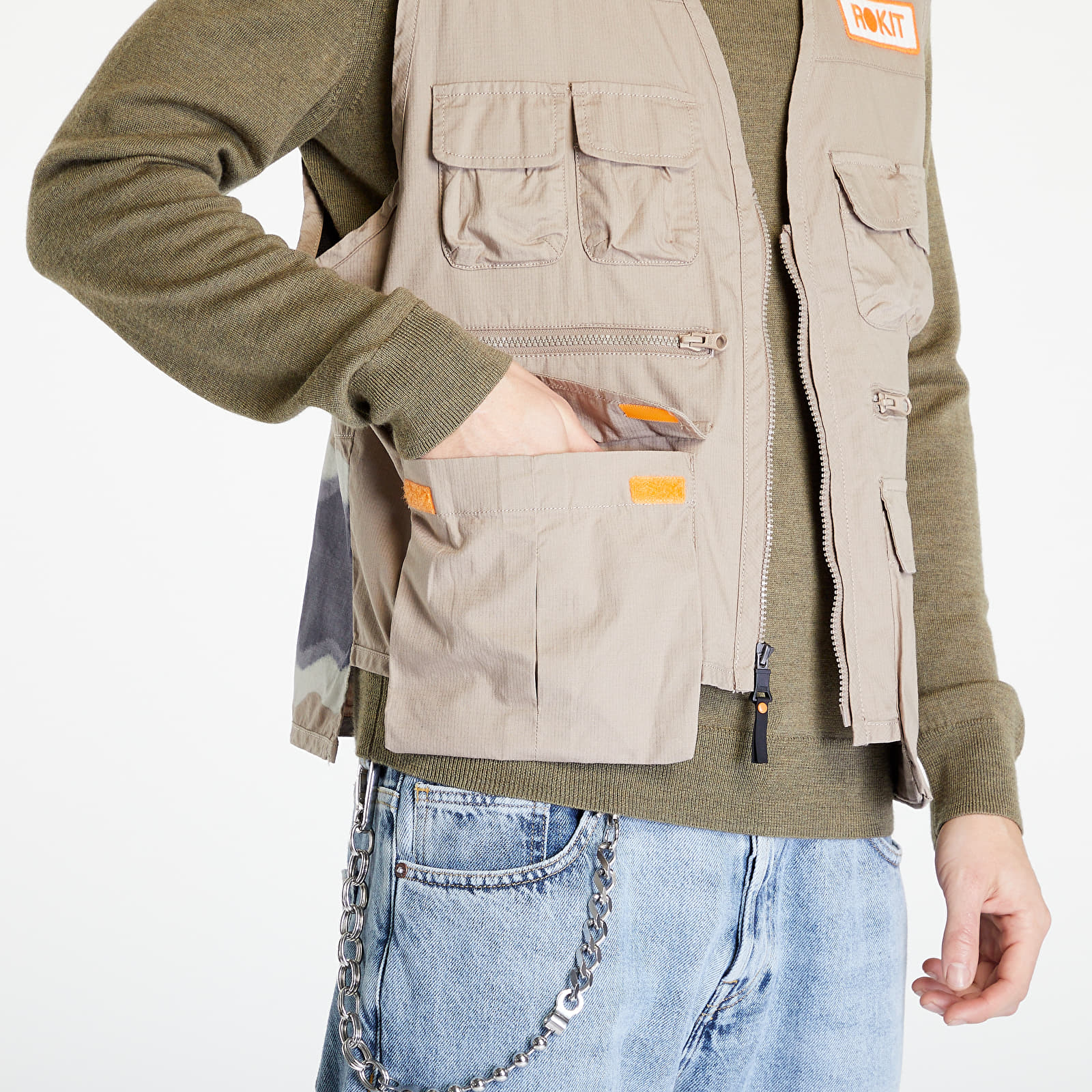Bundy a kabáty Vans Waltonian Vest Khaki